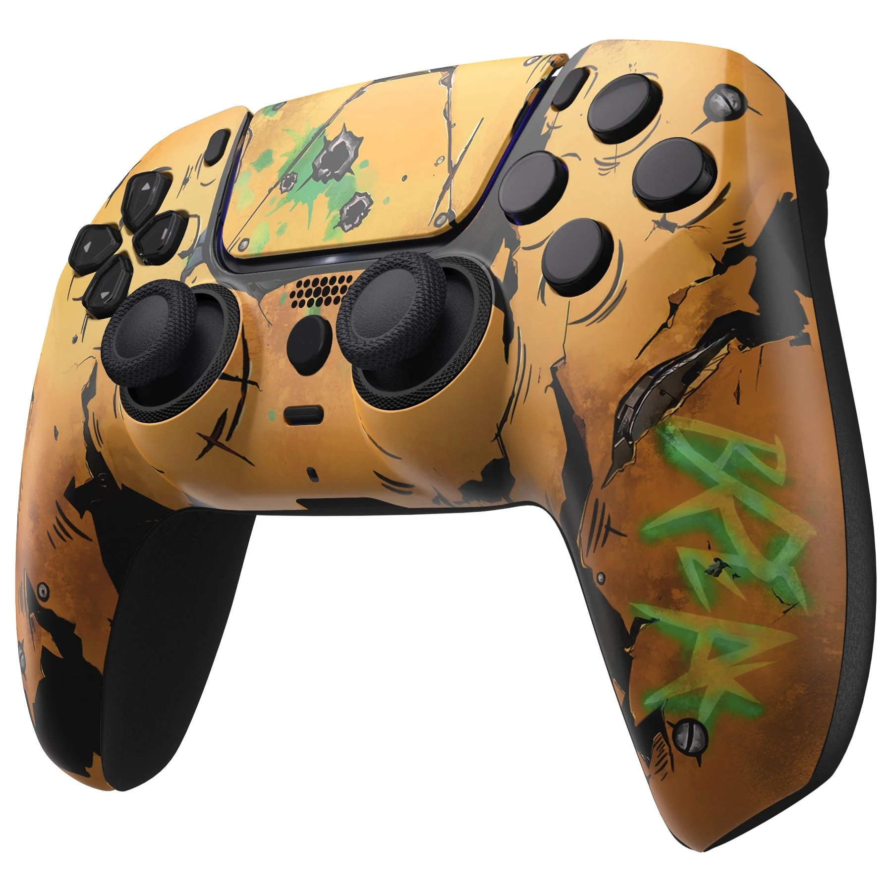eXtremeRate LUNA Redesigned Replacement Front Shell with Touchpad Compatible with PS5 Controller BDM-010/020/030/040/050 - Waste Land - Image 5