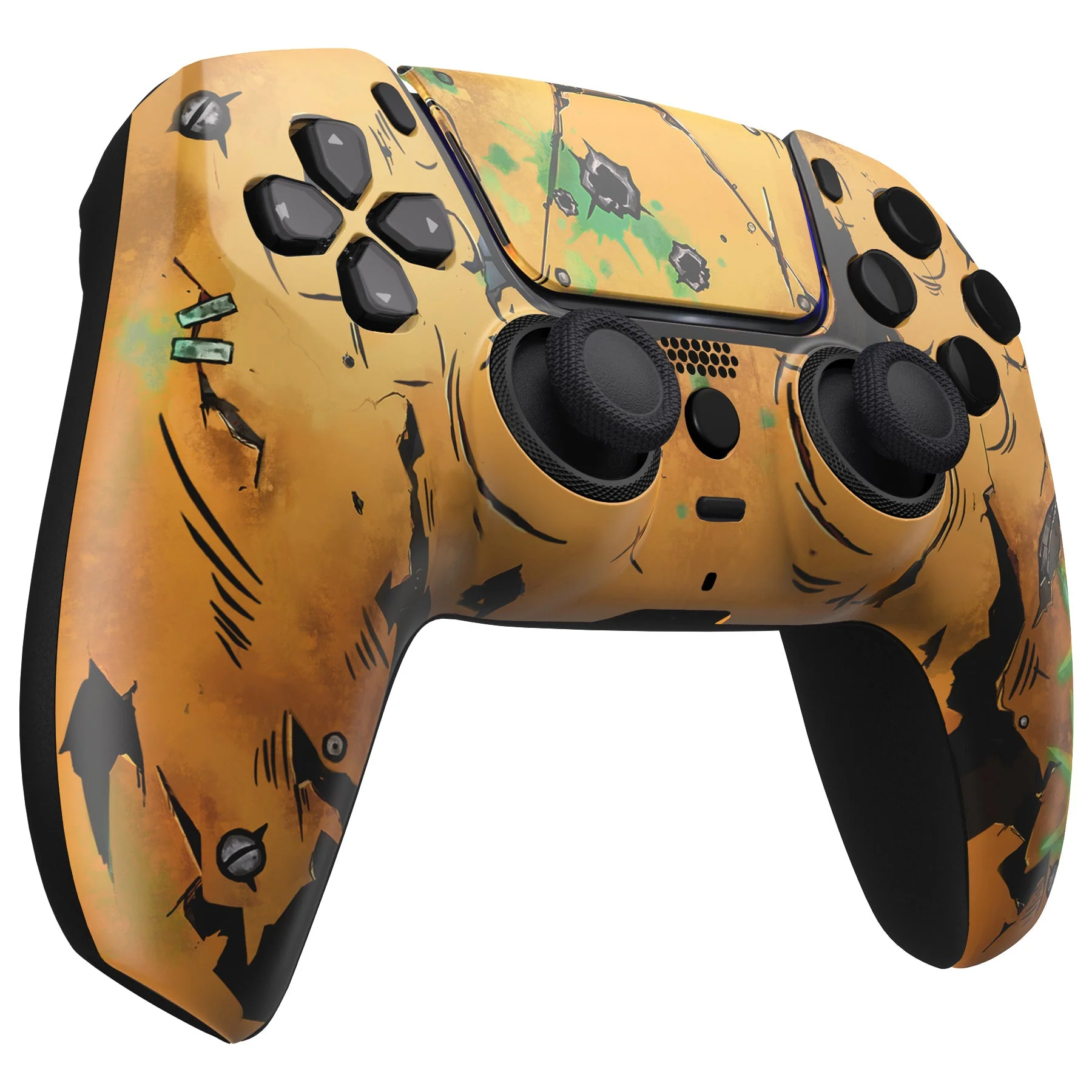 eXtremeRate LUNA Redesigned Replacement Front Shell with Touchpad Compatible with PS5 Controller BDM-010/020/030/040/050 - Waste Land - Image 6