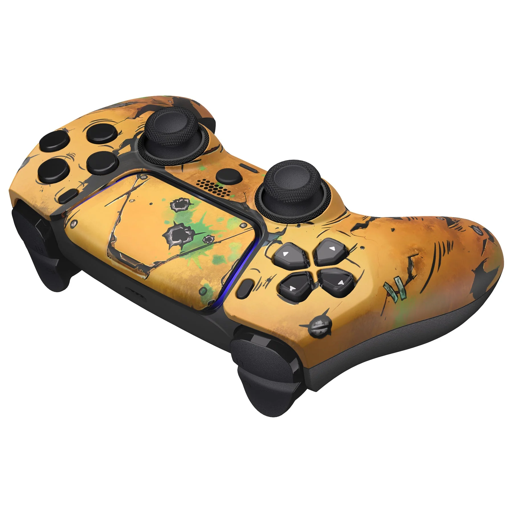 eXtremeRate LUNA Redesigned Replacement Front Shell with Touchpad Compatible with PS5 Controller BDM-010/020/030/040/050 - Waste Land - Image 7