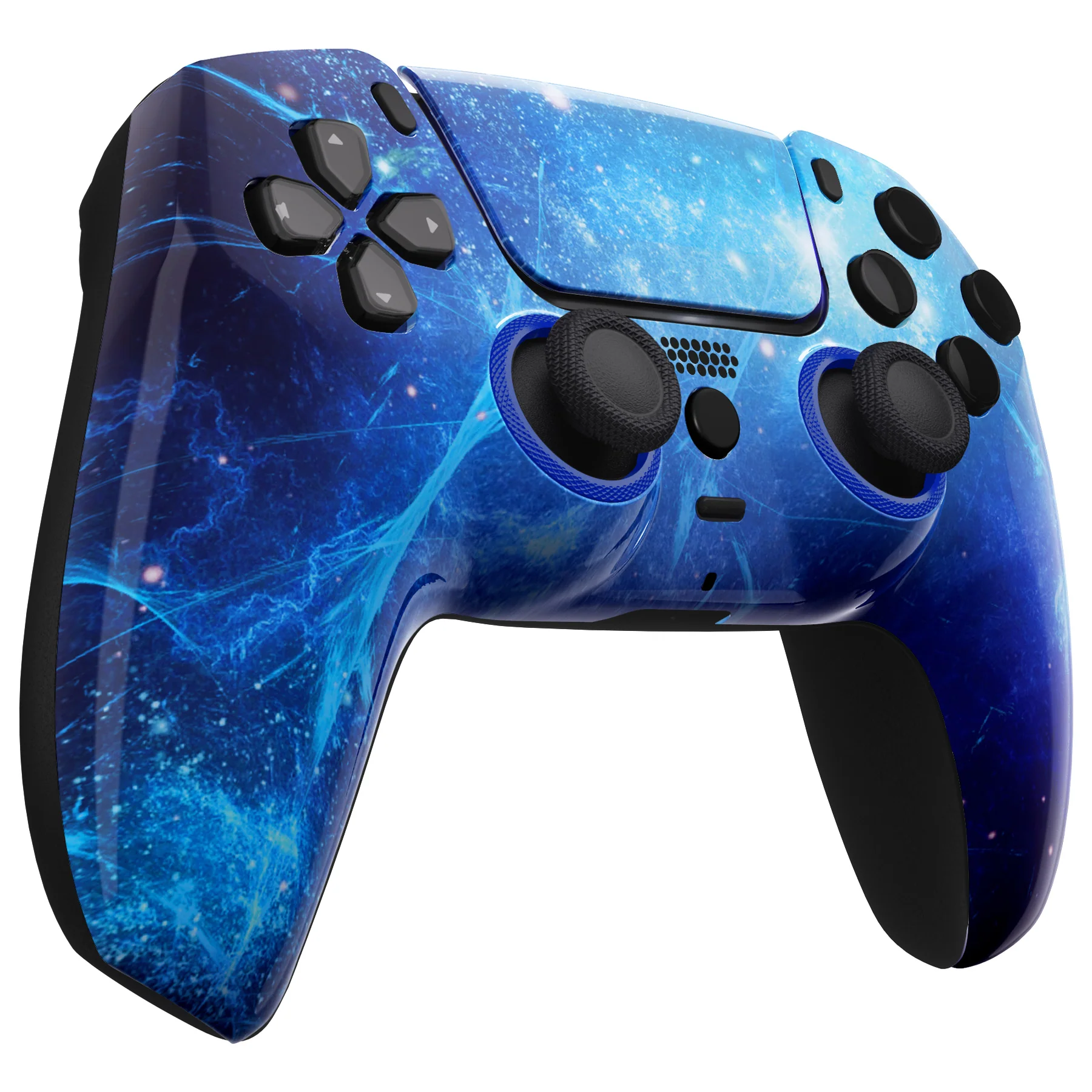 eXtremeRate LUNA Redesigned Replacement Front Shell with Touchpad Compatible with PS5 Controller BDM-010/020/030/040/050 - Blue Nebula - Image 6