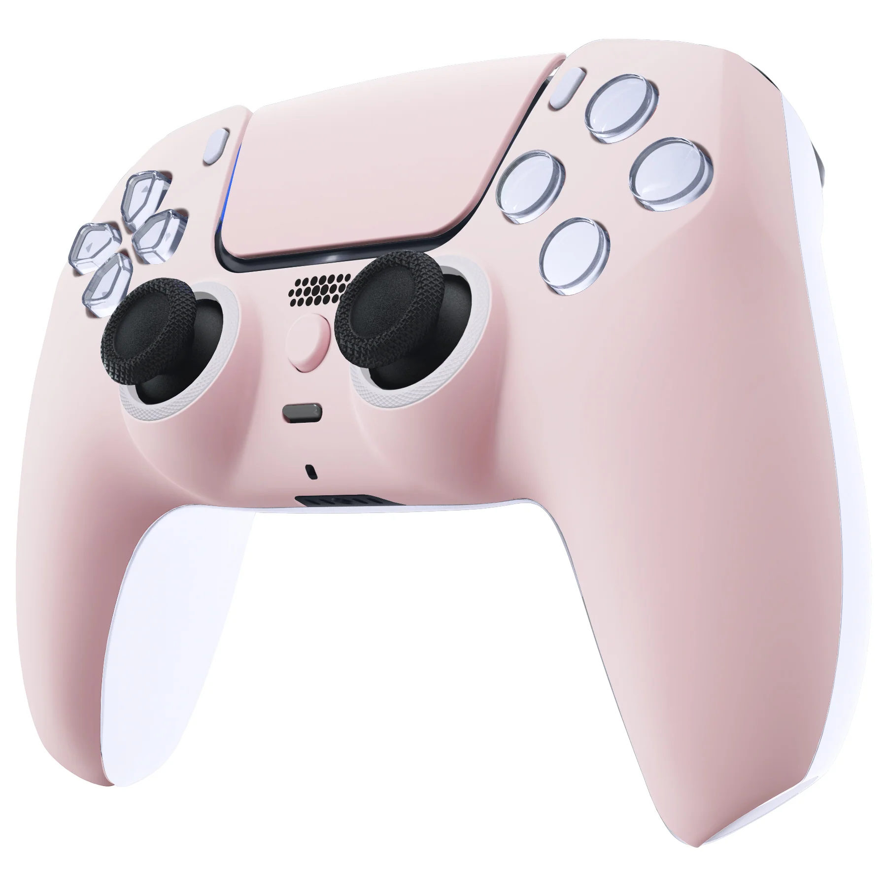 eXtremeRate LUNA Redesigned Replacement Front Shell with Touchpad Compatible with PS5 Controller BDM-010/020/030/040/050 - Cherry Blossoms Pink - Image 5