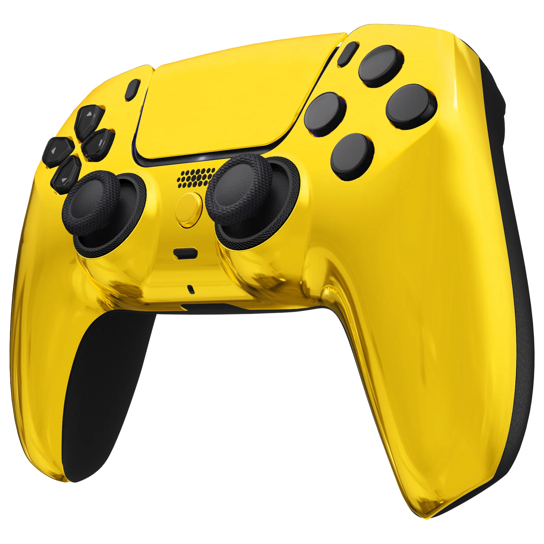 eXtremeRate LUNA Redesigned Replacement Front Shell with Touchpad Compatible with PS5 Controller BDM-010/020/030/040/050/060 - Chrome Gold - Image 5