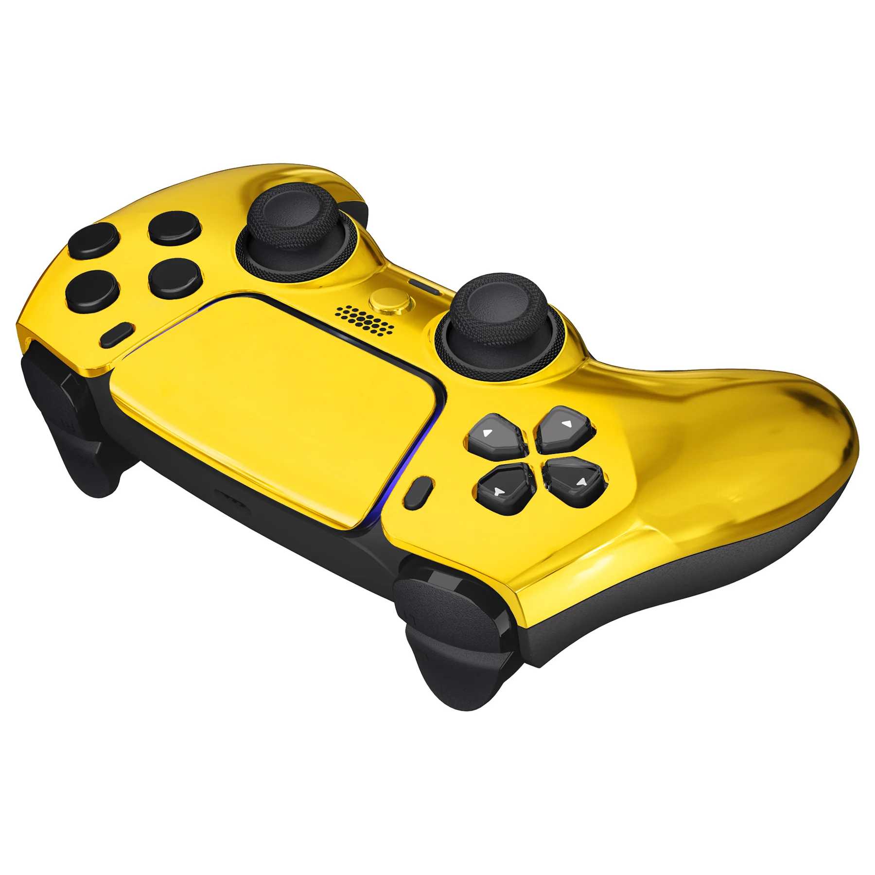 eXtremeRate LUNA Redesigned Replacement Front Shell with Touchpad Compatible with PS5 Controller BDM-010/020/030/040/050/060 - Chrome Gold - Image 7