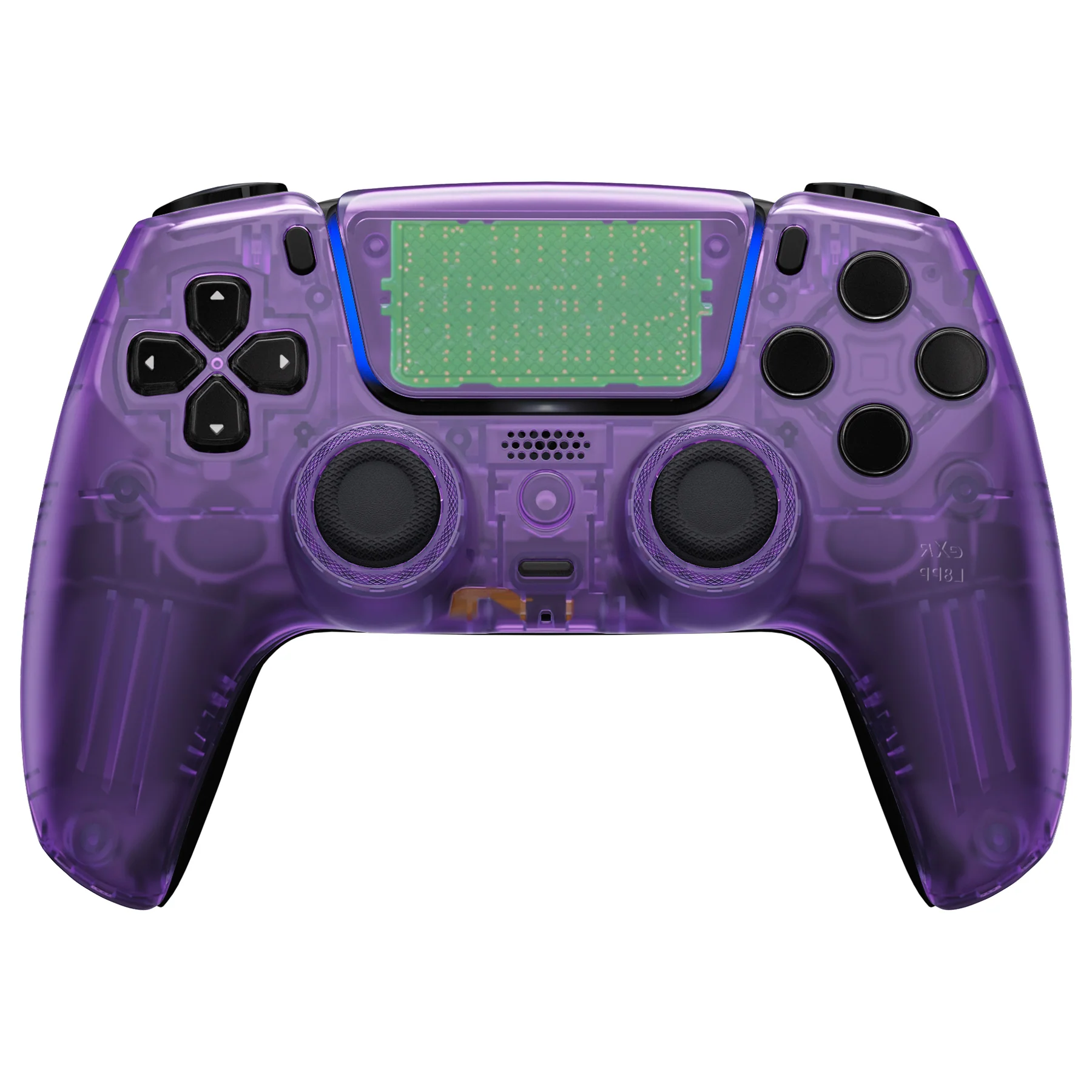 eXtremeRate LUNA Redesigned Replacement Front Shell with Touchpad Compatible with PS5 Controller BDM-010/020/030/040/050 - Clear Atomic Purple - Image 2