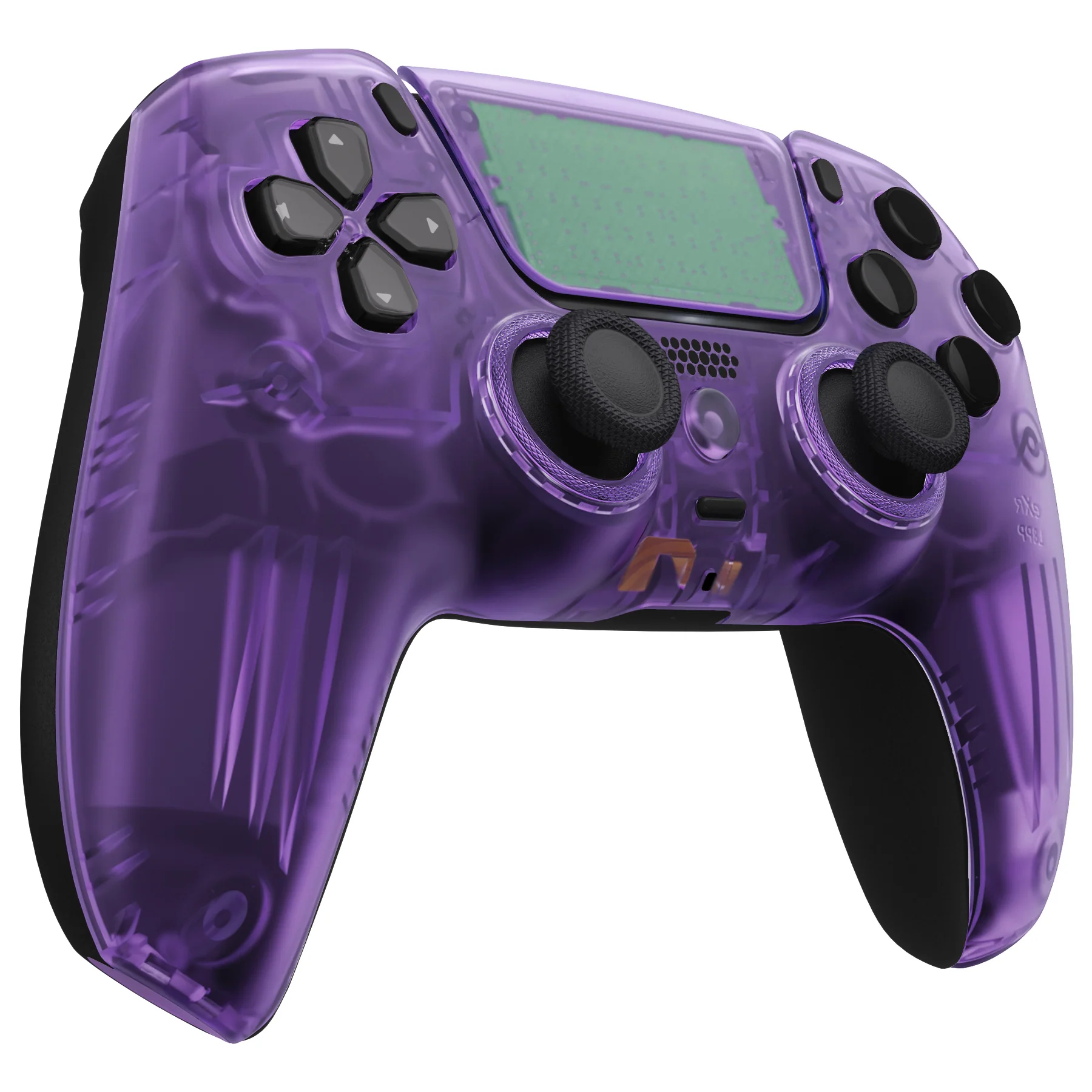 eXtremeRate LUNA Redesigned Replacement Front Shell with Touchpad Compatible with PS5 Controller BDM-010/020/030/040/050 - Clear Atomic Purple - Image 6