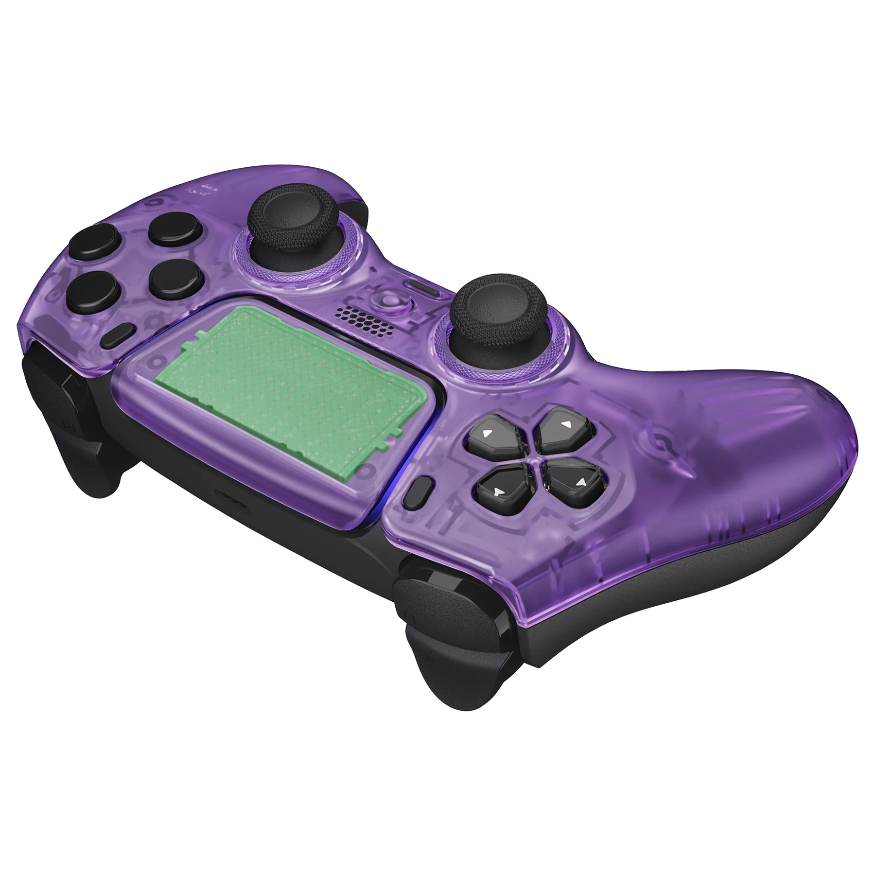 eXtremeRate LUNA Redesigned Replacement Front Shell with Touchpad Compatible with PS5 Controller BDM-010/020/030/040/050 - Clear Atomic Purple - Image 7