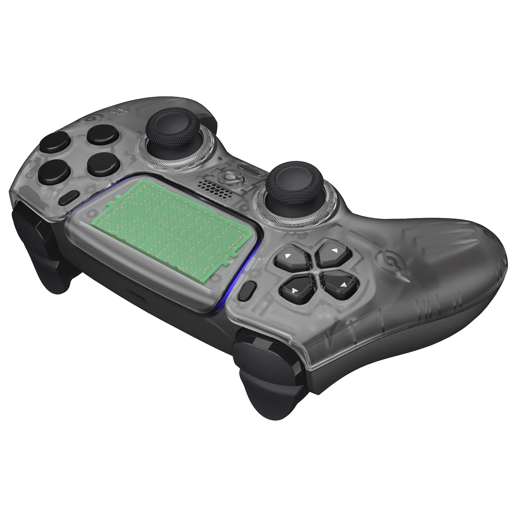 eXtremeRate LUNA Redesigned Replacement Front Shell with Touchpad Compatible with PS5 Controller BDM-010/020/030/040/050- Clear Black - Image 7