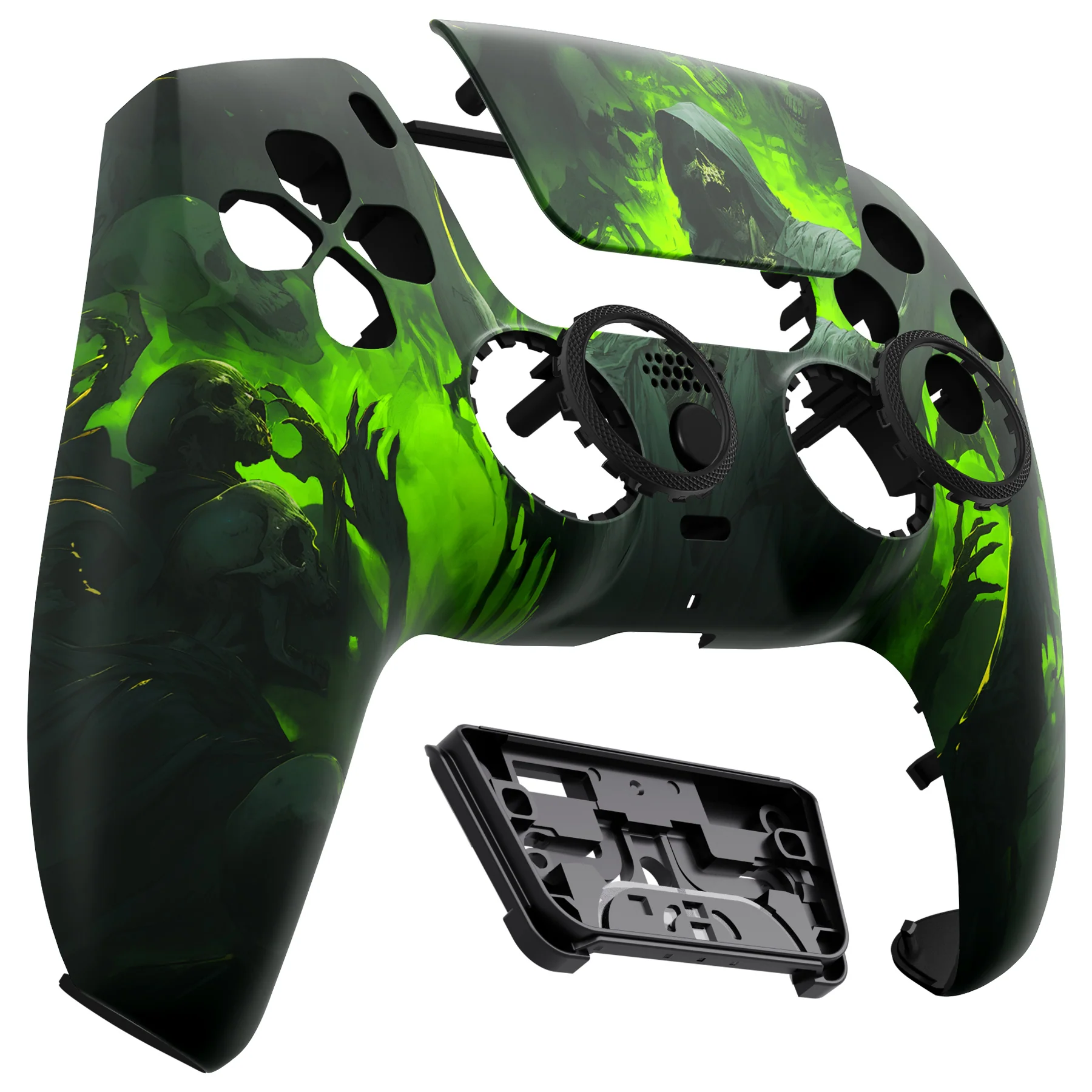 eXtremeRate LUNA Redesigned Replacement Front Shell with Touchpad Compatible with PS5 Controller BDM-010/020/030/040/050 - Dark Carnival - Image 10