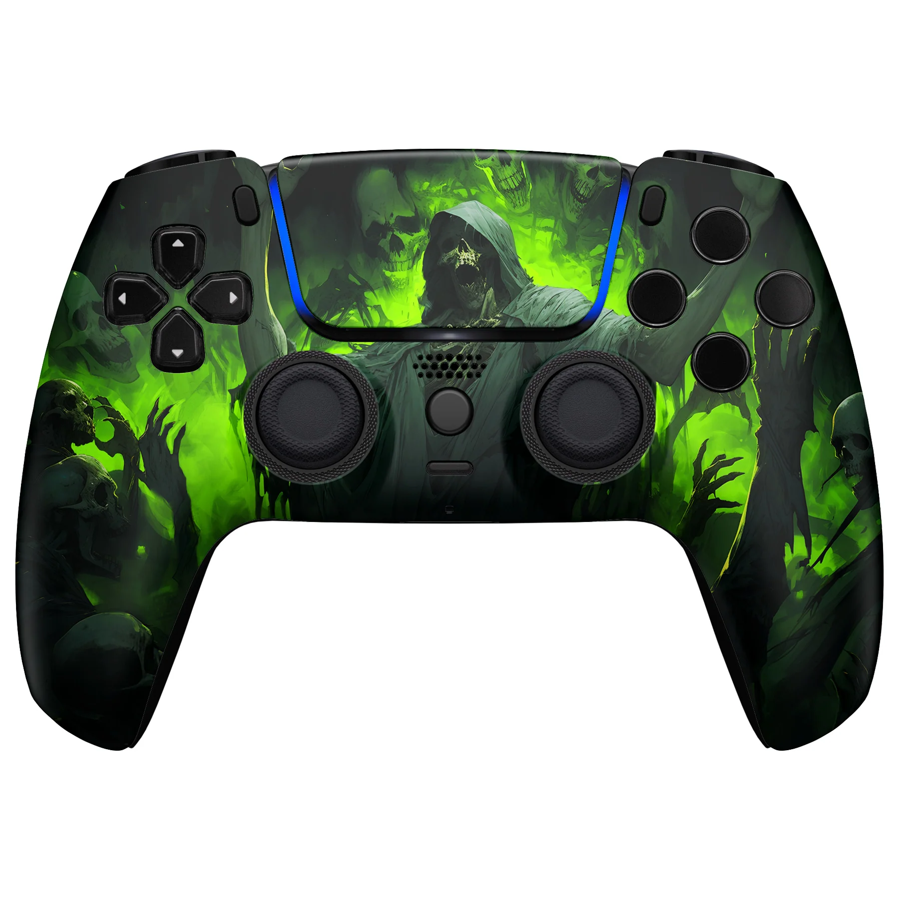 eXtremeRate LUNA Redesigned Replacement Front Shell with Touchpad Compatible with PS5 Controller BDM-010/020/030/040/050 - Dark Carnival - Image 2