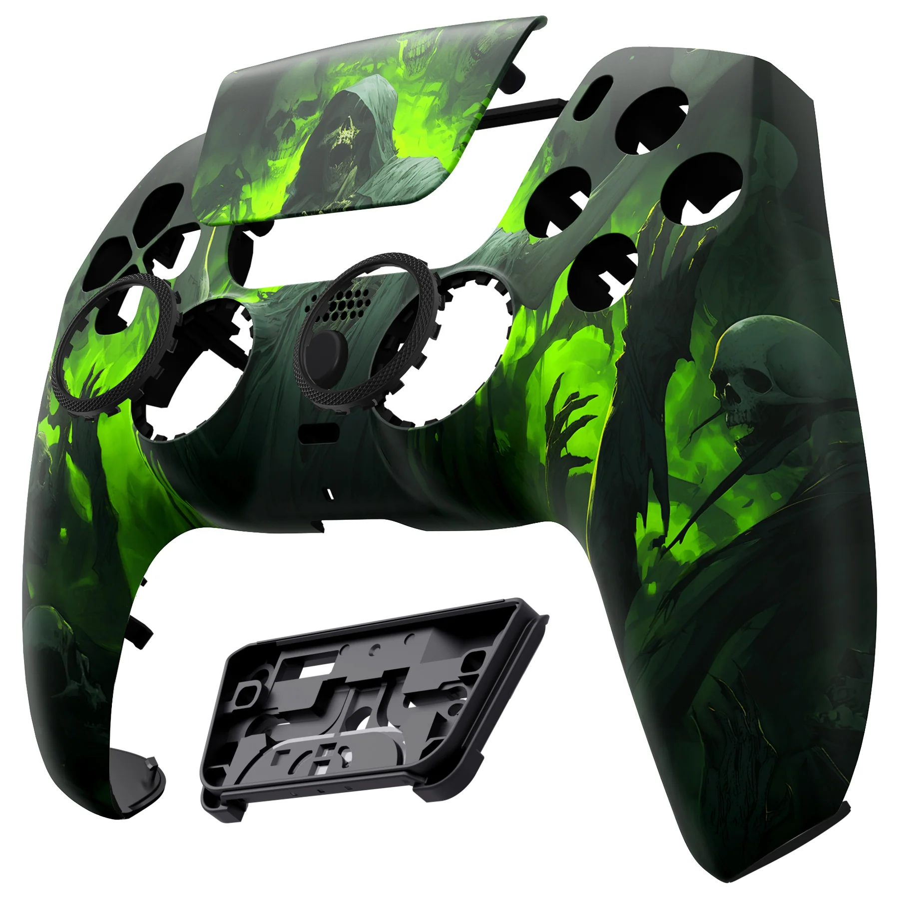 eXtremeRate LUNA Redesigned Replacement Front Shell with Touchpad Compatible with PS5 Controller BDM-010/020/030/040/050 - Dark Carnival - Image 9