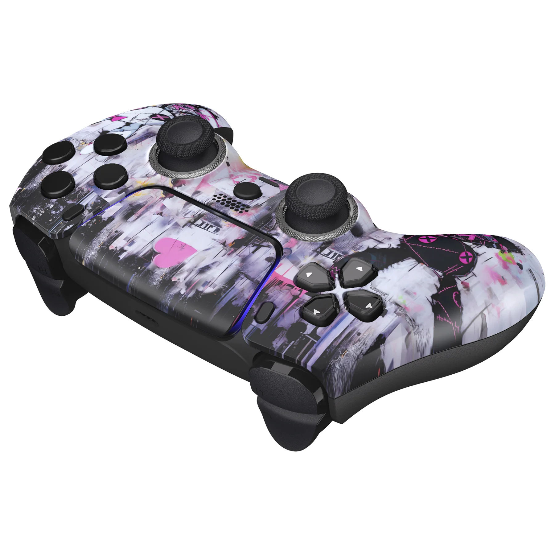 eXtremeRate LUNA Redesigned Replacement Front Shell with Touchpad Compatible with PS5 Controller BDM-010/020/030/040/050/060 - Lovely Punky Bunny - Image 7
