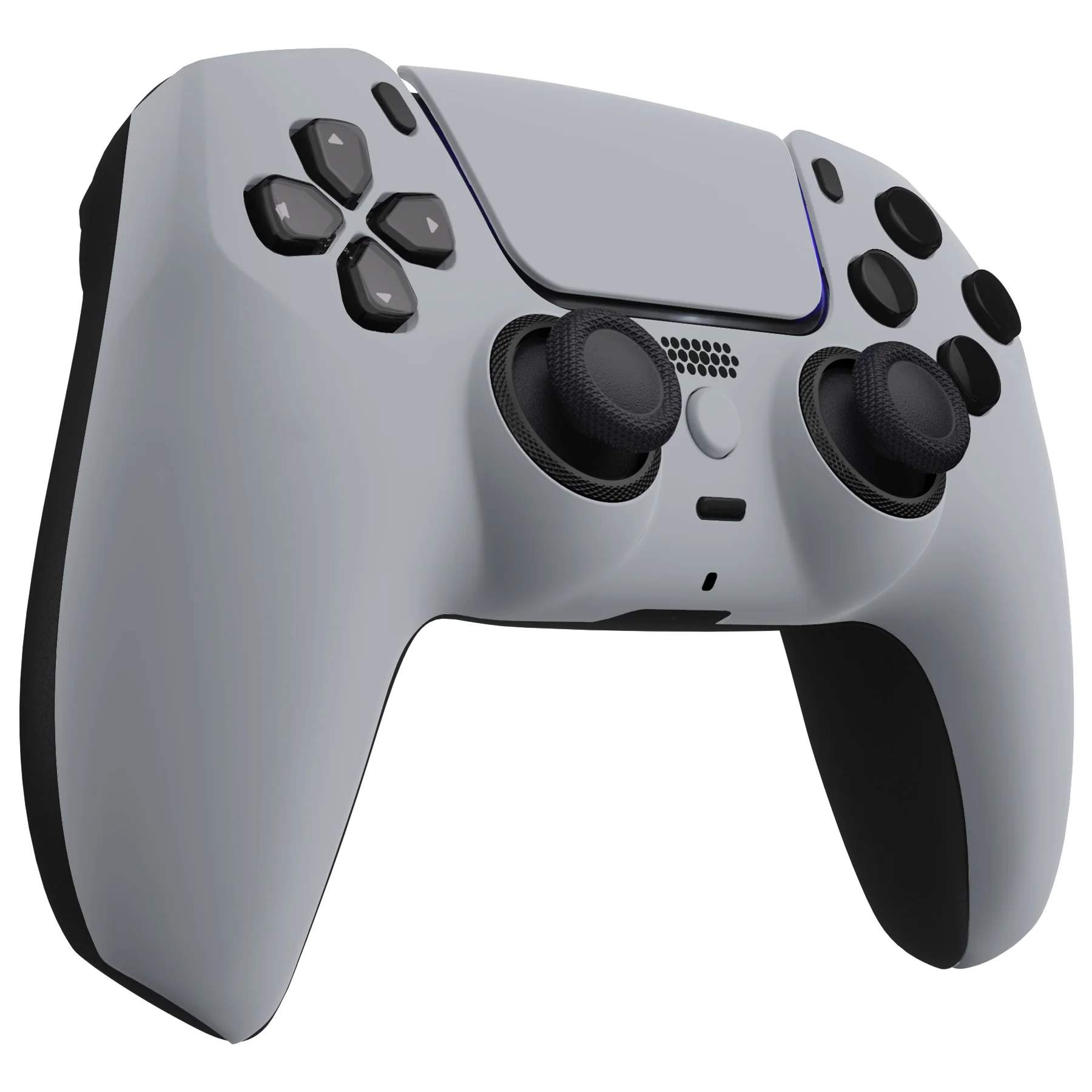 eXtremeRate LUNA Redesigned Replacement Front Shell with Touchpad Compatible with PS5 Controller BDM-010/020/030/040/050 - New Hope Gray - Image 6