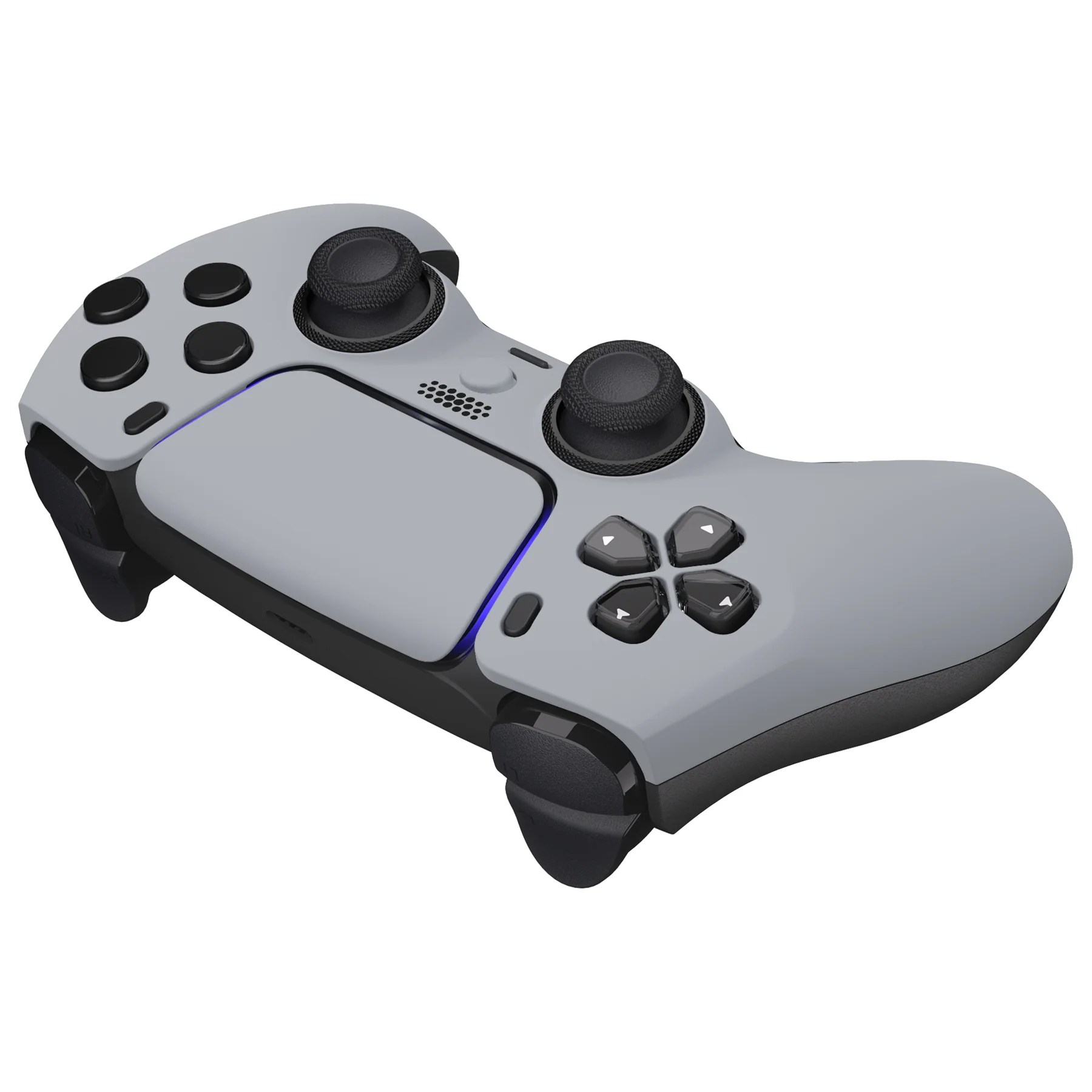 eXtremeRate LUNA Redesigned Replacement Front Shell with Touchpad Compatible with PS5 Controller BDM-010/020/030/040/050 - New Hope Gray - Image 7