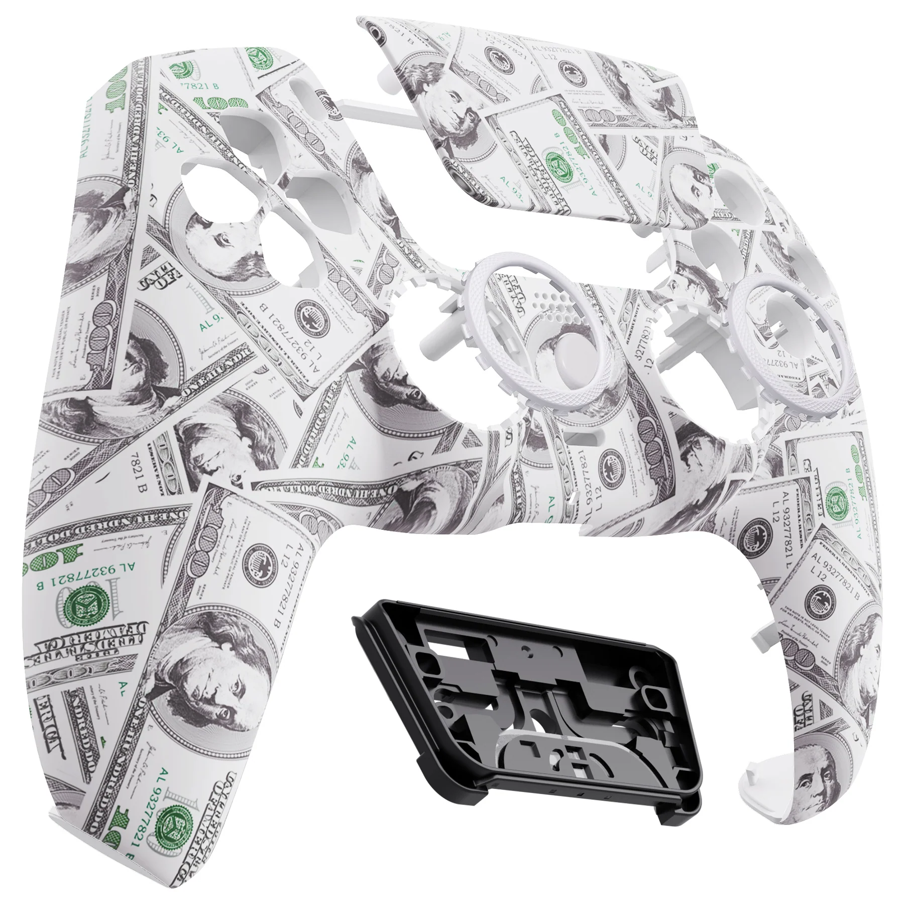 eXtremeRate LUNA Redesigned Replacement Front Shell with Touchpad Compatible with PS5 Controller BDM-010/020/030/040/050 - The $100 Cash Money - Image 10