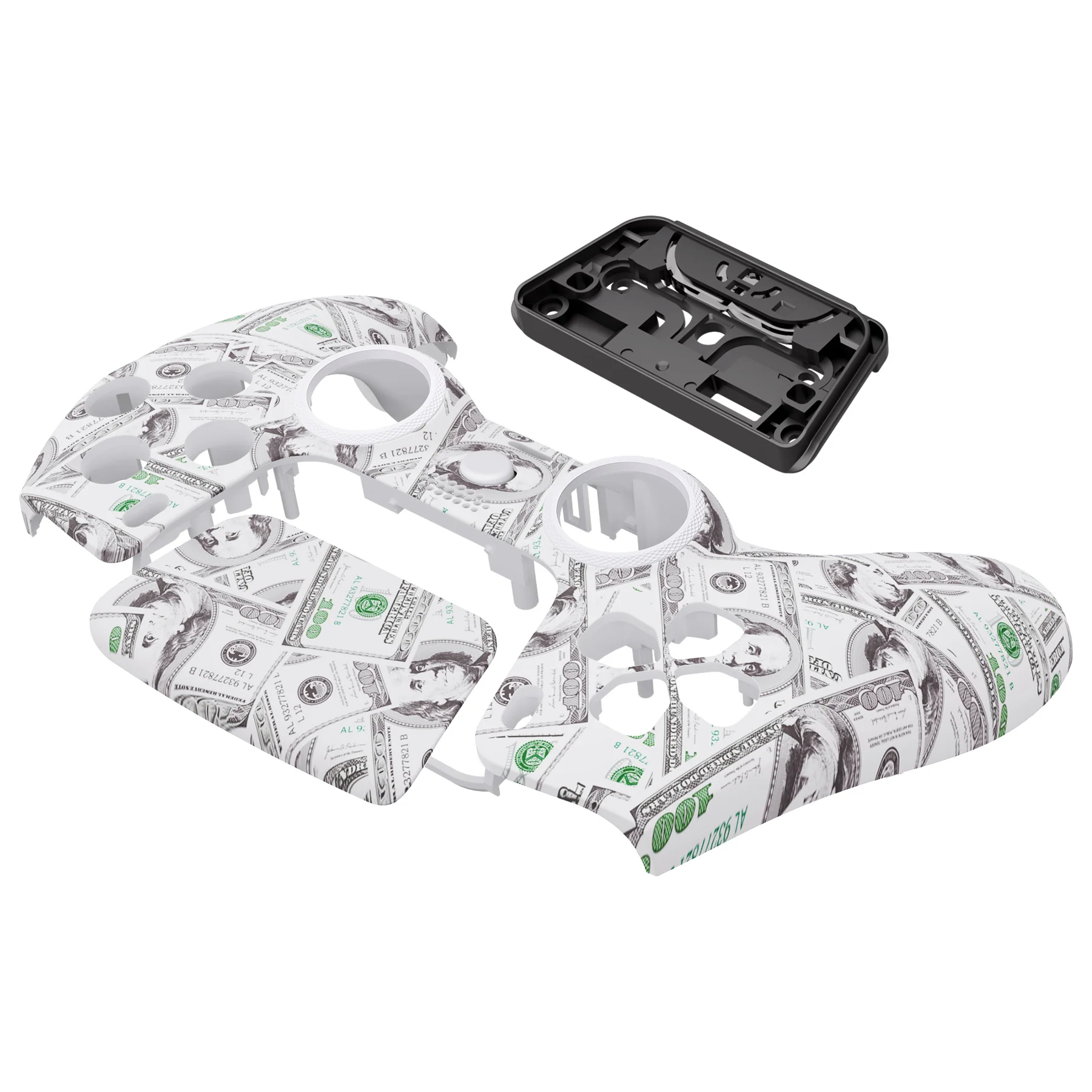 eXtremeRate LUNA Redesigned Replacement Front Shell with Touchpad Compatible with PS5 Controller BDM-010/020/030/040/050 - The $100 Cash Money - Image 11