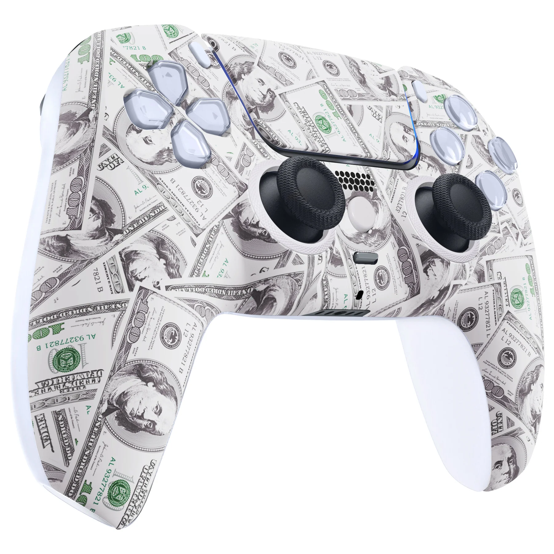 eXtremeRate LUNA Redesigned Replacement Front Shell with Touchpad Compatible with PS5 Controller BDM-010/020/030/040/050 - The $100 Cash Money - Image 6
