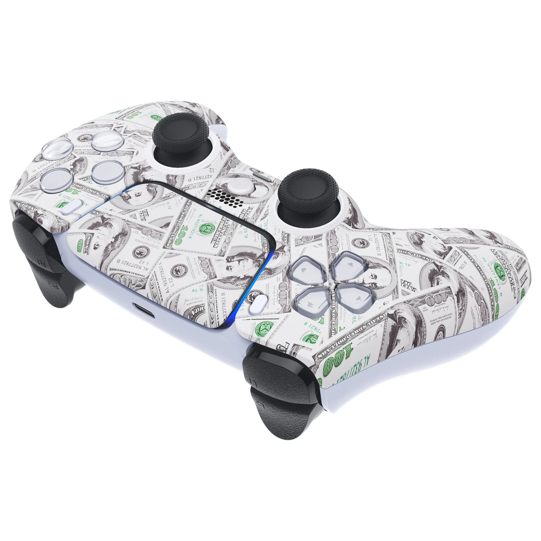 eXtremeRate LUNA Redesigned Replacement Front Shell with Touchpad Compatible with PS5 Controller BDM-010/020/030/040/050 - The $100 Cash Money - Image 7