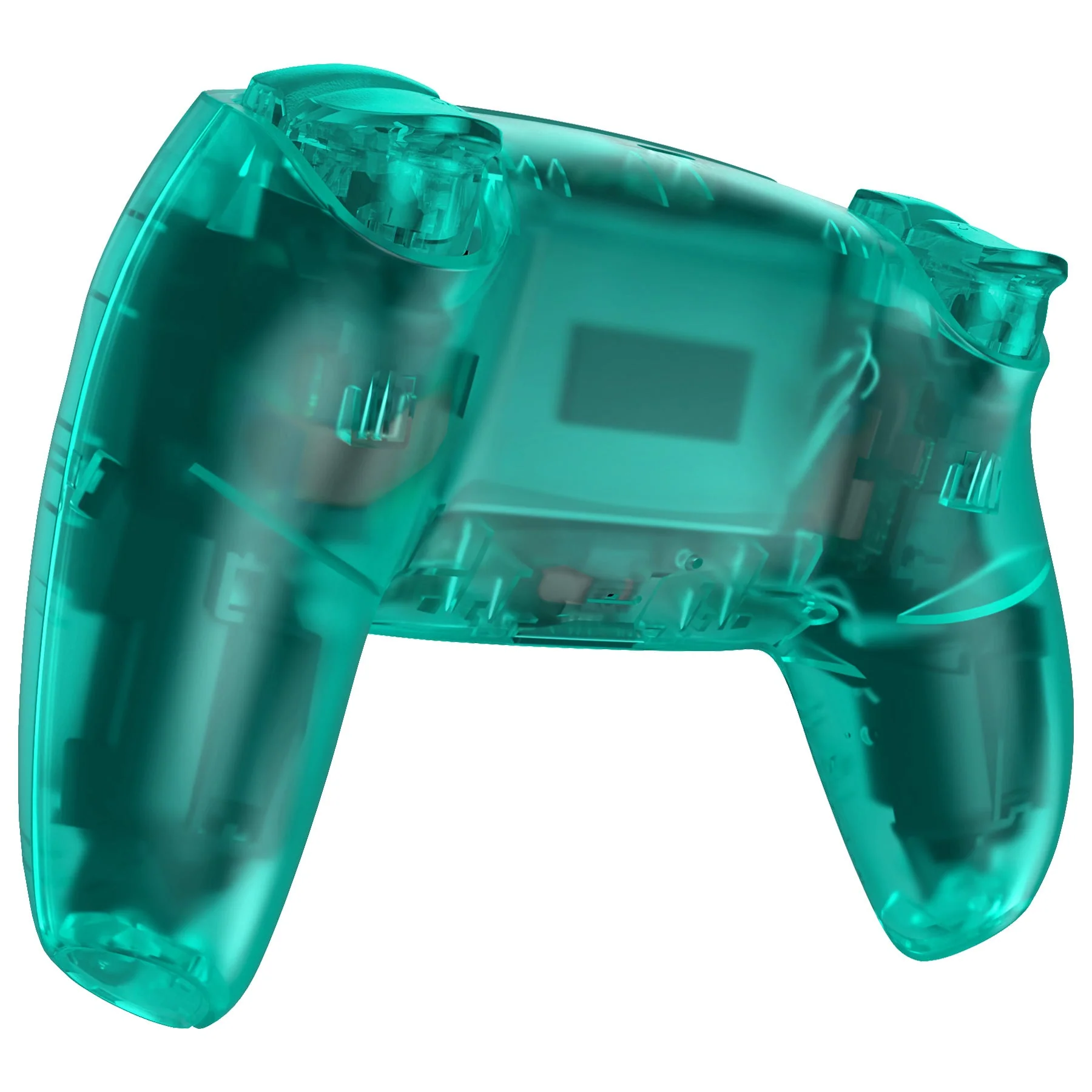eXtremeRate LUNA Redesigned Replacement Full Set Shells with Buttons Compatible with PS5 Controller BDM-030/040/050 - Emerald Green - Image 5