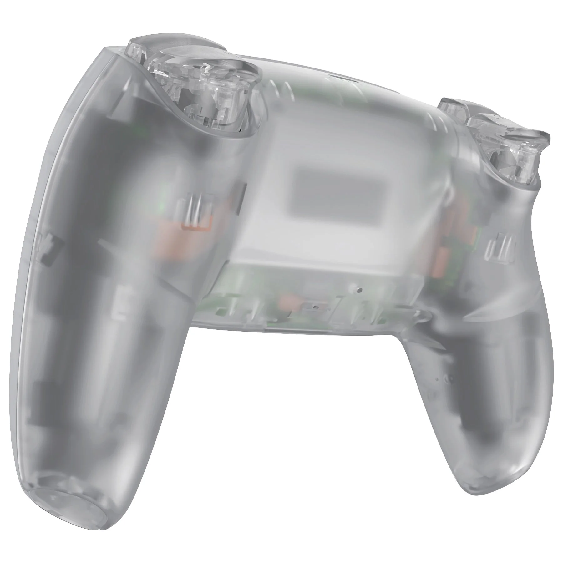 eXtremeRate LUNA Redesigned Replacement Full Set Shells with Buttons Compatible with PS5 Controller BDM-030/040/050 - Glow in Dark - Green - Image 7
