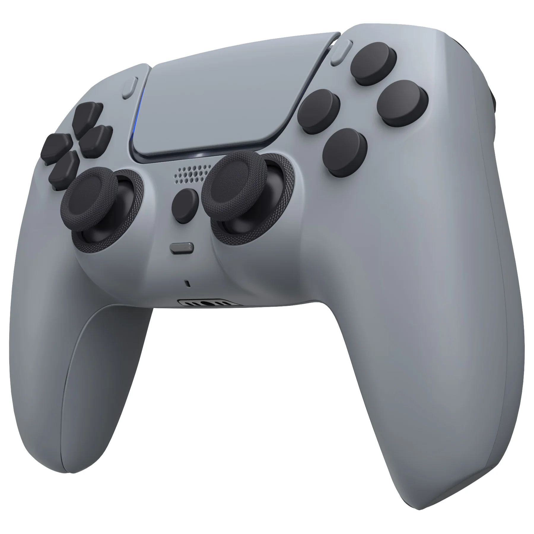 eXtremeRate LUNA Redesigned Replacement Full Set Shells with Buttons Compatible with PS5 Controller BDM-030/040/050 - New Hope Gray - Image 4