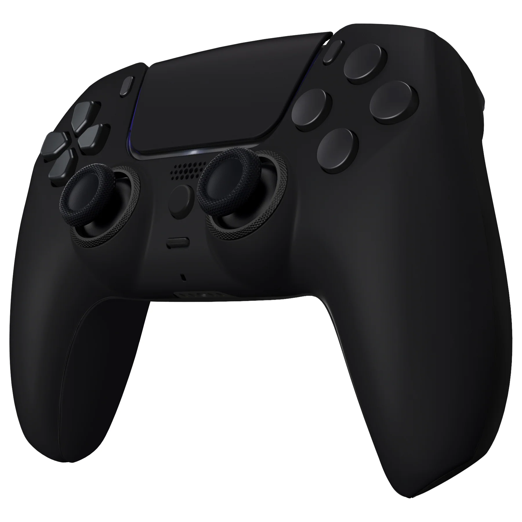 eXtremeRate LUNA Redesigned Replacement Full Set Shells with Buttons Compatible with PS5 Controller BDM-030/040/050 - Black - Image 4