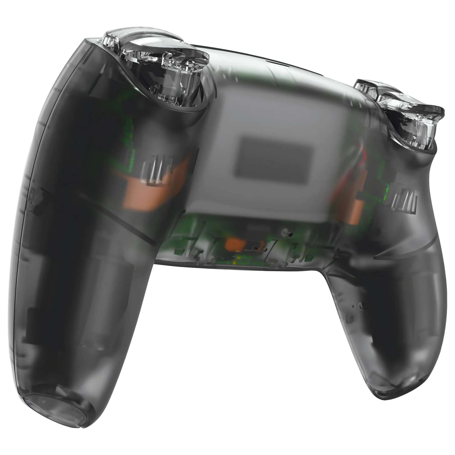 eXtremeRate LUNA Redesigned Replacement Full Set Shells with Buttons Compatible with PS5 Controller BDM-030/040/050 - Clear Black - Image 5