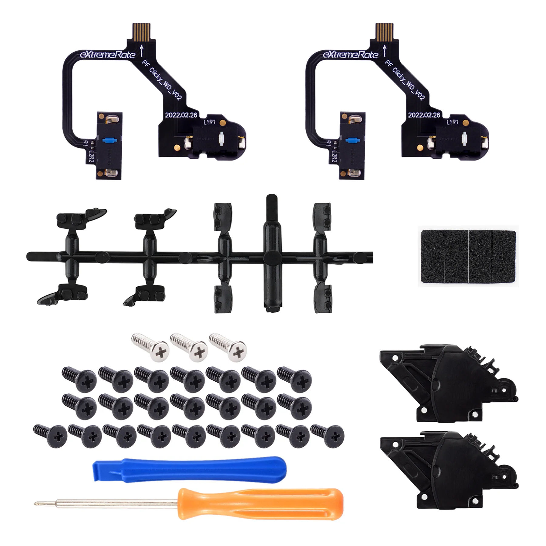 eXtremeRate Micro Switch - Light Version Clicky Hair Trigger Kit for PS5 Controller Shoulder Buttons, Ergonomic Micro Switch Bumper Trigger Buttons Mouse Click for PS5 Controller BDM-010 & BDM-020 - Image 2