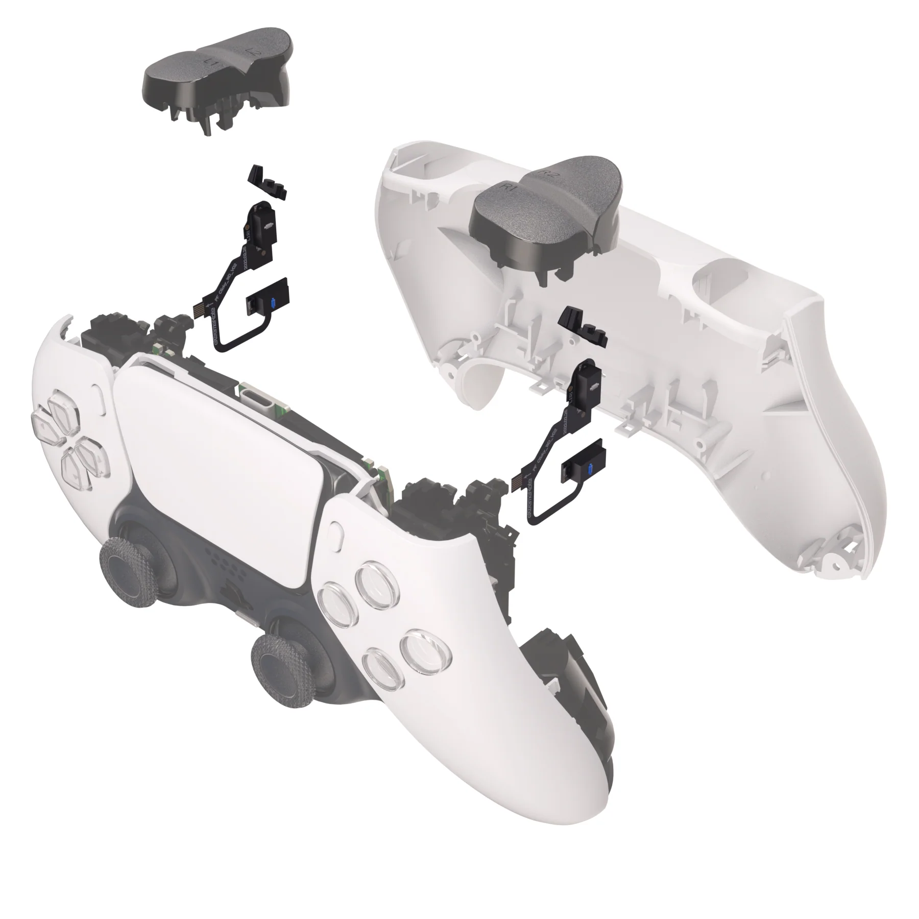 eXtremeRate Micro Switch - Light Version Clicky Hair Trigger Kit for PS5 Controller Shoulder Buttons, Ergonomic Micro Switch Bumper Trigger Buttons Mouse Click for PS5 Controller BDM-010 & BDM-020 - Image 8