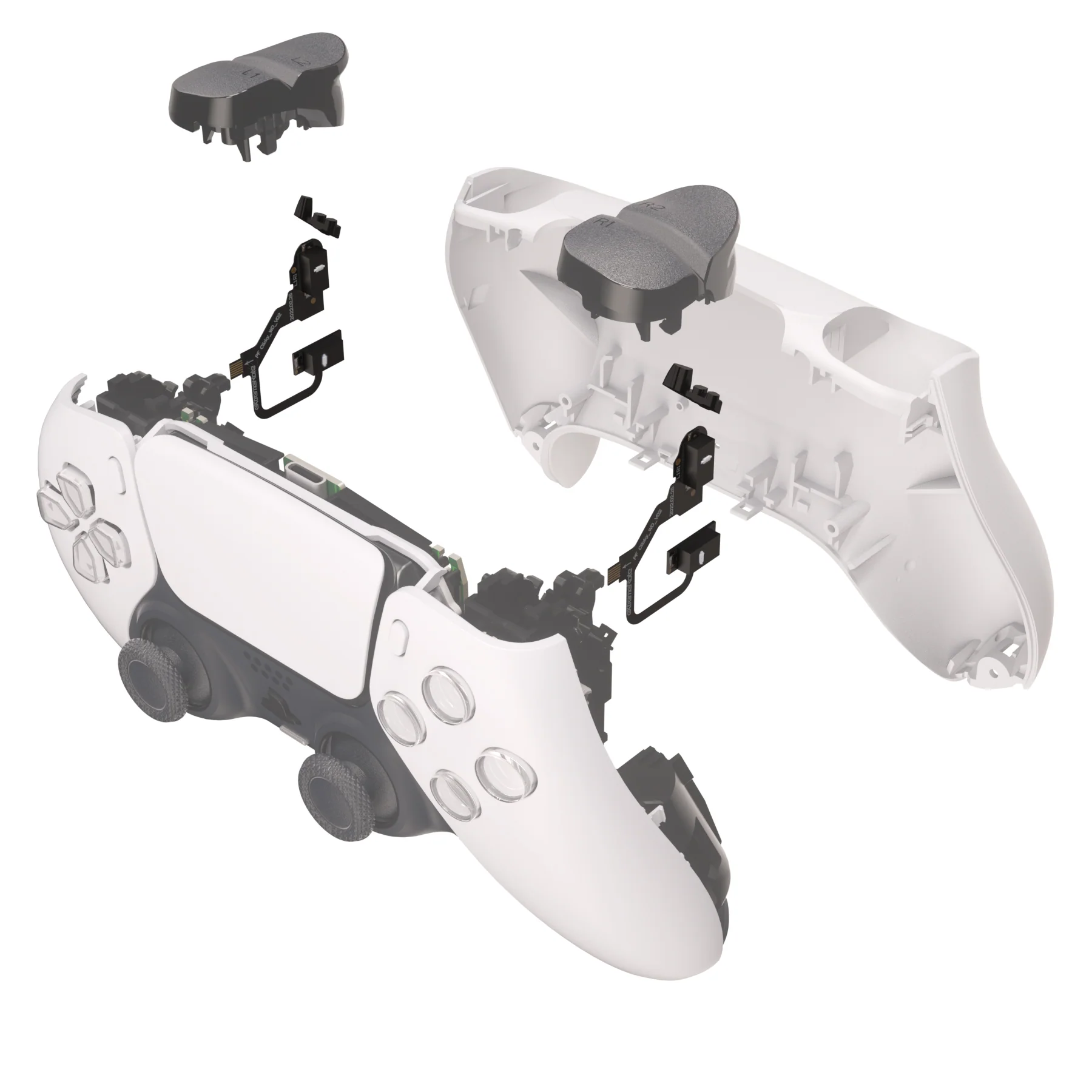 eXtremeRate Micro Switch - Strong Version Clicky Hair Trigger Kit for PS5 Controller Shoulder Buttons, Ergonomic Micro Switch Bumper Trigger Buttons Mouse Click for PS5 Controller BDM-010 & BDM-020 - Image 8
