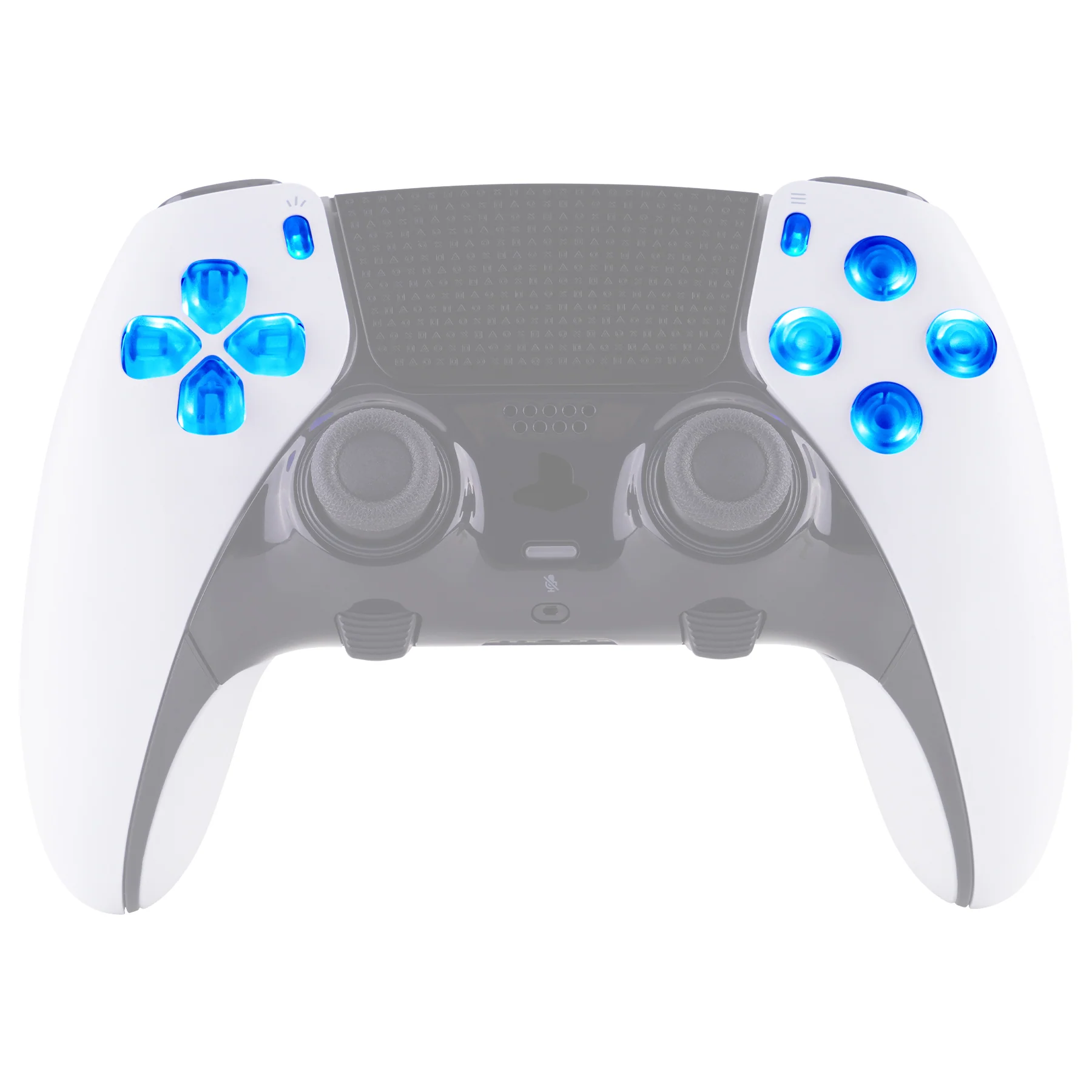 eXtremeRate Multi-Colors Luminated Buttons D&F LED Kit for PS5 Edge Controller - Transparent Clear Buttons - Image 3
