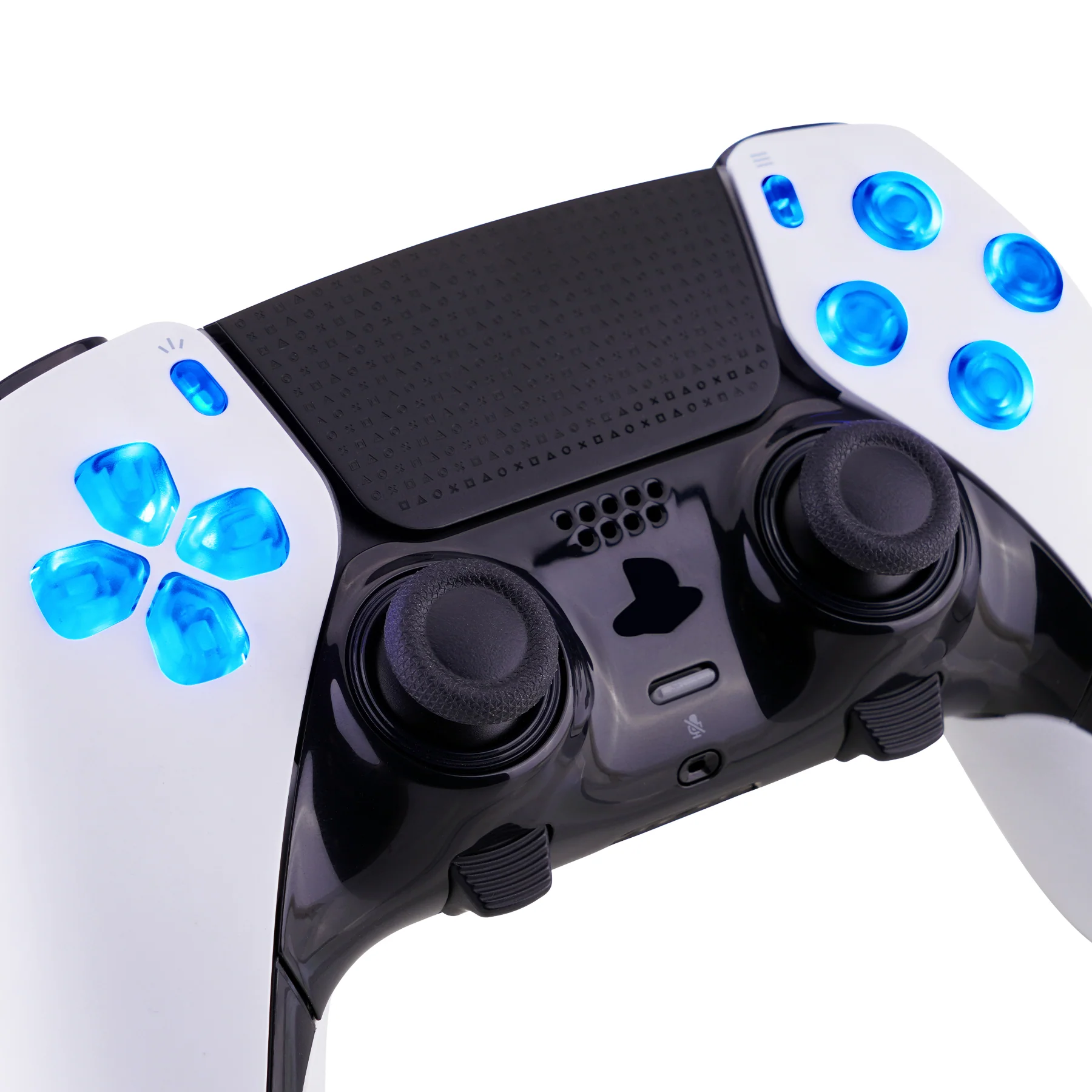 eXtremeRate Multi-Colors Luminated Buttons D&F LED Kit for PS5 Edge Controller - Transparent Clear Buttons - Image 4