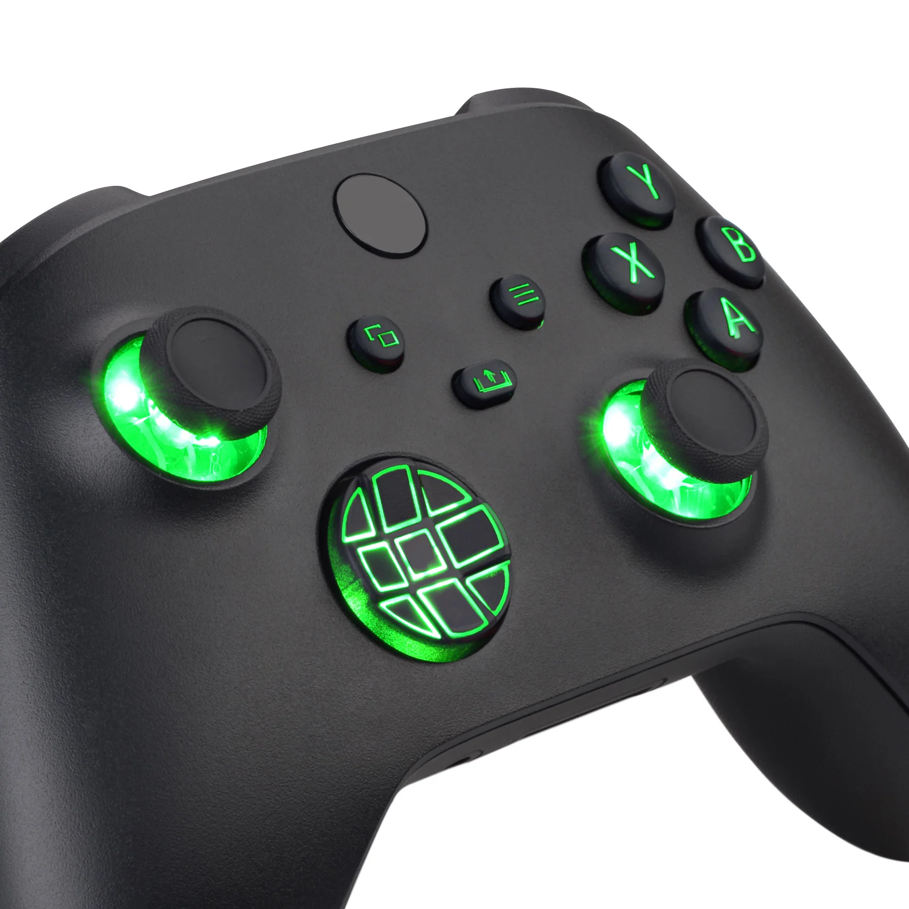 eXtremeRate Multi-Colors Luminated Buttons DTF V2 LED Kit for Xbox Series X & S Controller - Black - Image 2