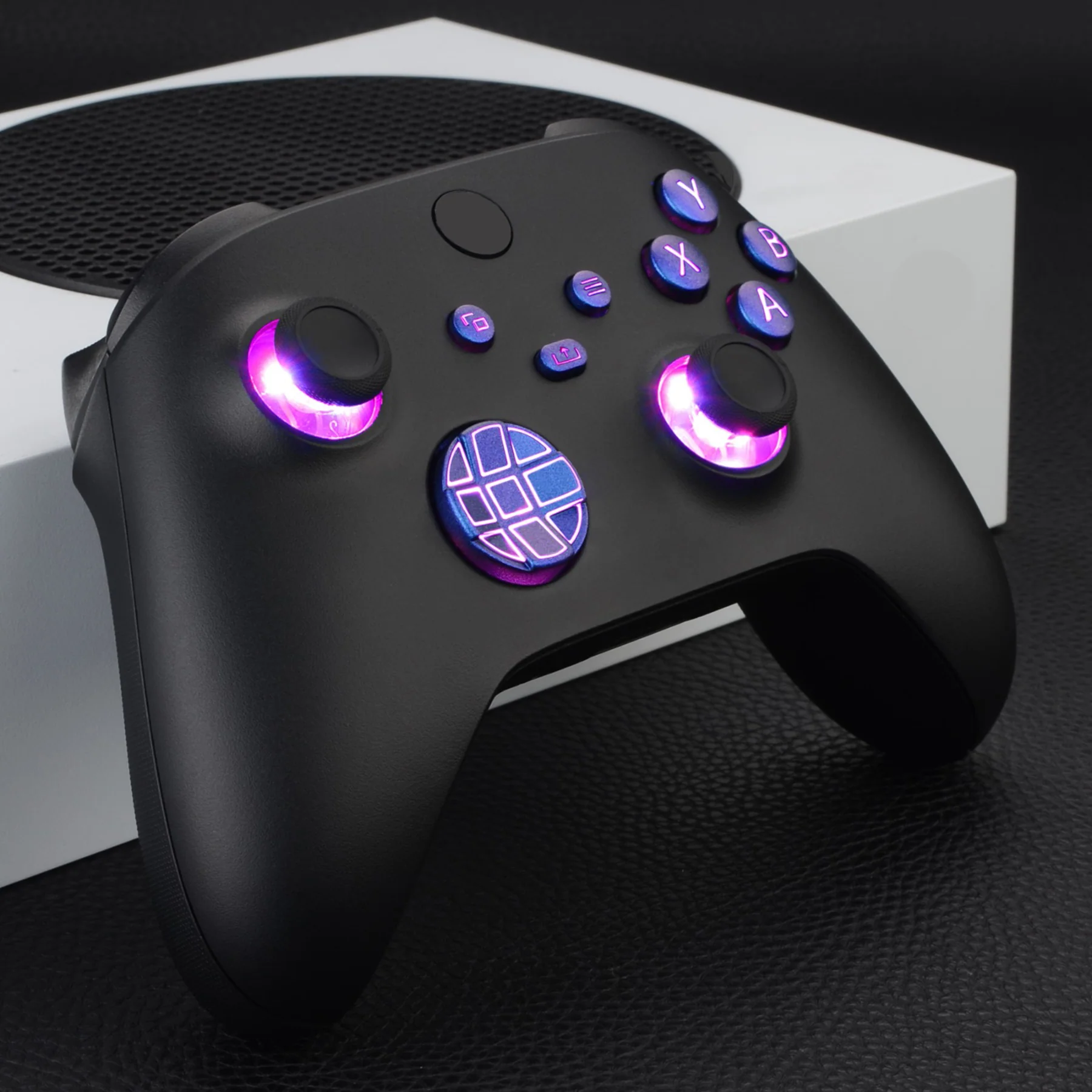 eXtremeRate Multi-Colors Luminated Buttons DTF V2 LED Kit for Xbox Series X & S Controller - Chameleon Purple Blue - Image 8