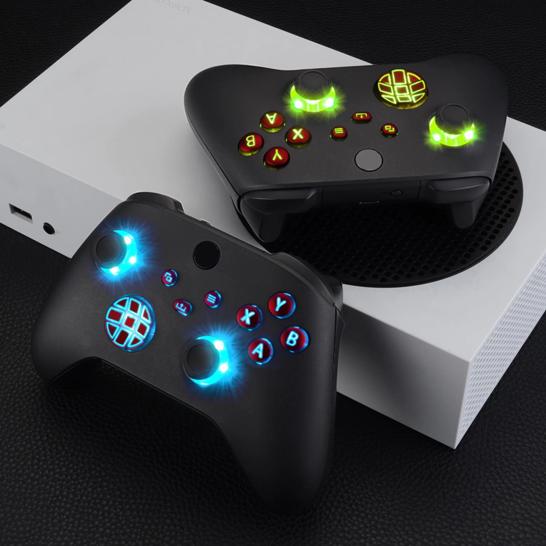 eXtremeRate Multi-Colors Luminated Buttons DTF V2 LED Kit for Xbox Series X & S Controller - Scarlet Red - Image 6