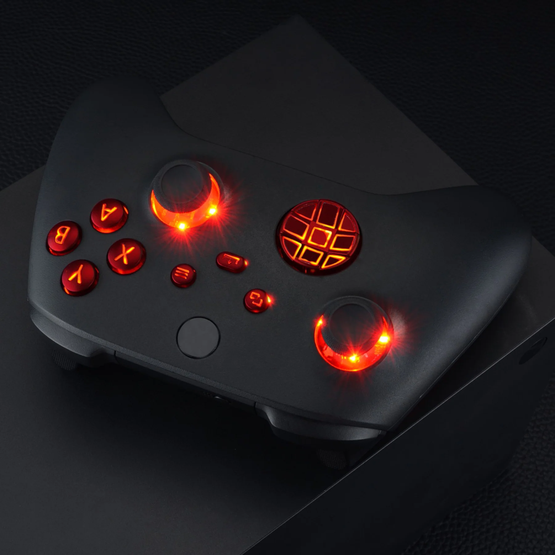 eXtremeRate Multi-Colors Luminated Buttons DTF V2 LED Kit for Xbox Series X & S Controller - Scarlet Red - Image 7
