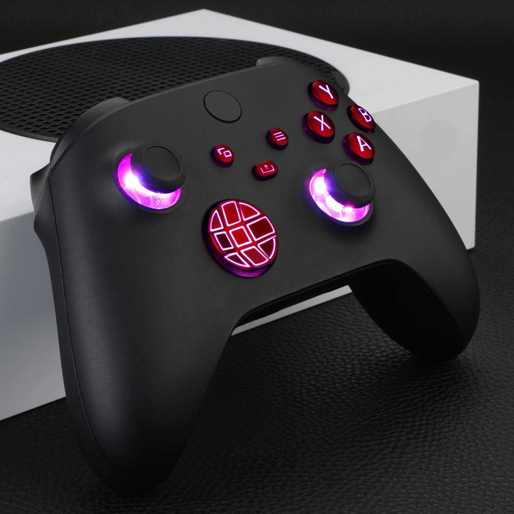 eXtremeRate Multi-Colors Luminated Buttons DTF V2 LED Kit for Xbox Series X & S Controller - Scarlet Red - Image 8