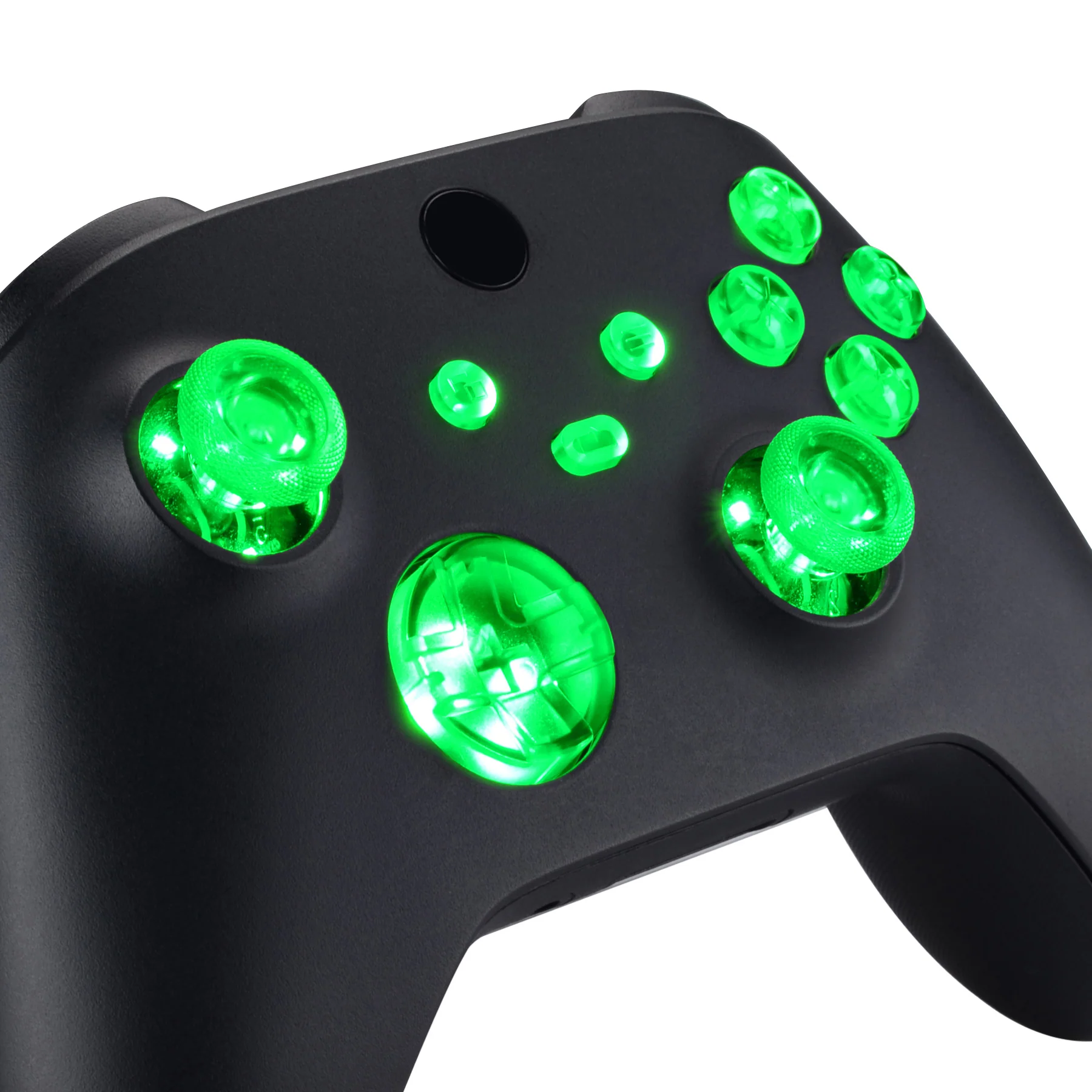 eXtremeRate Multi-Colors Luminated Buttons DTF V2 LED Kit for Xbox Series X & S Controller - Transparent Clear - Image 2