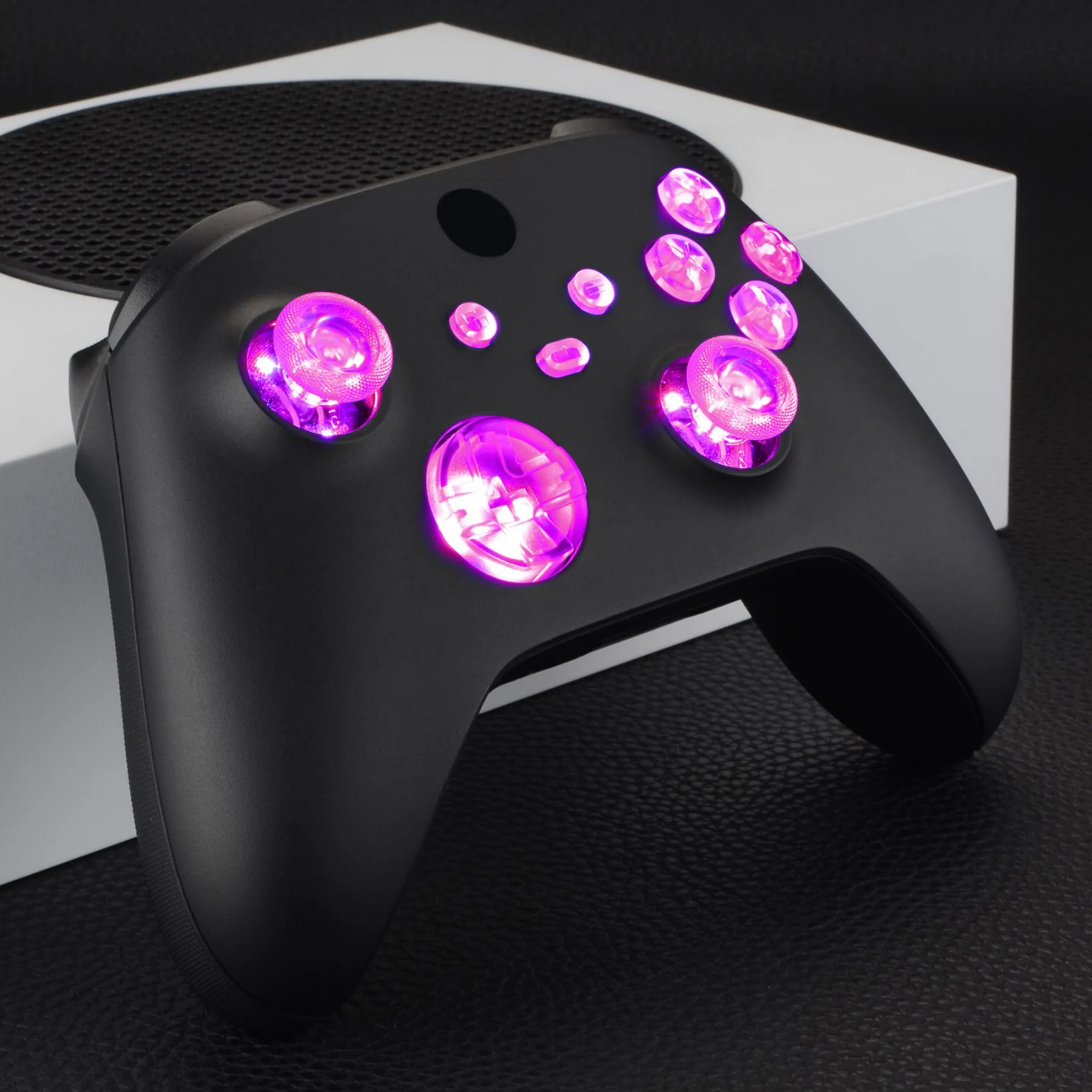eXtremeRate Multi-Colors Luminated Buttons DTF V2 LED Kit for Xbox Series X & S Controller - Transparent Clear - Image 8