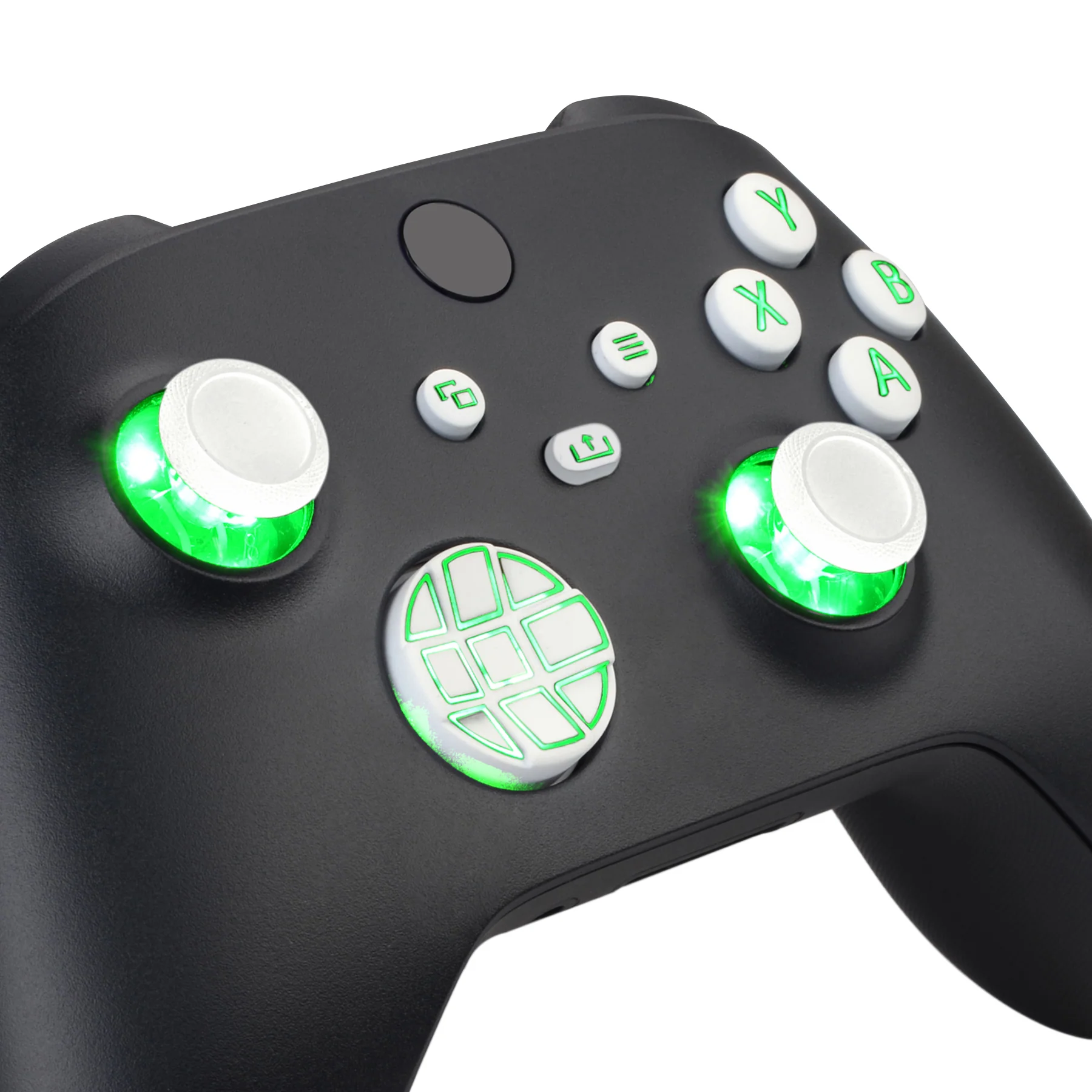 eXtremeRate Multi-Colors Luminated Buttons DTF V2 LED Kit for Xbox Series X & S Controller - White - Image 2