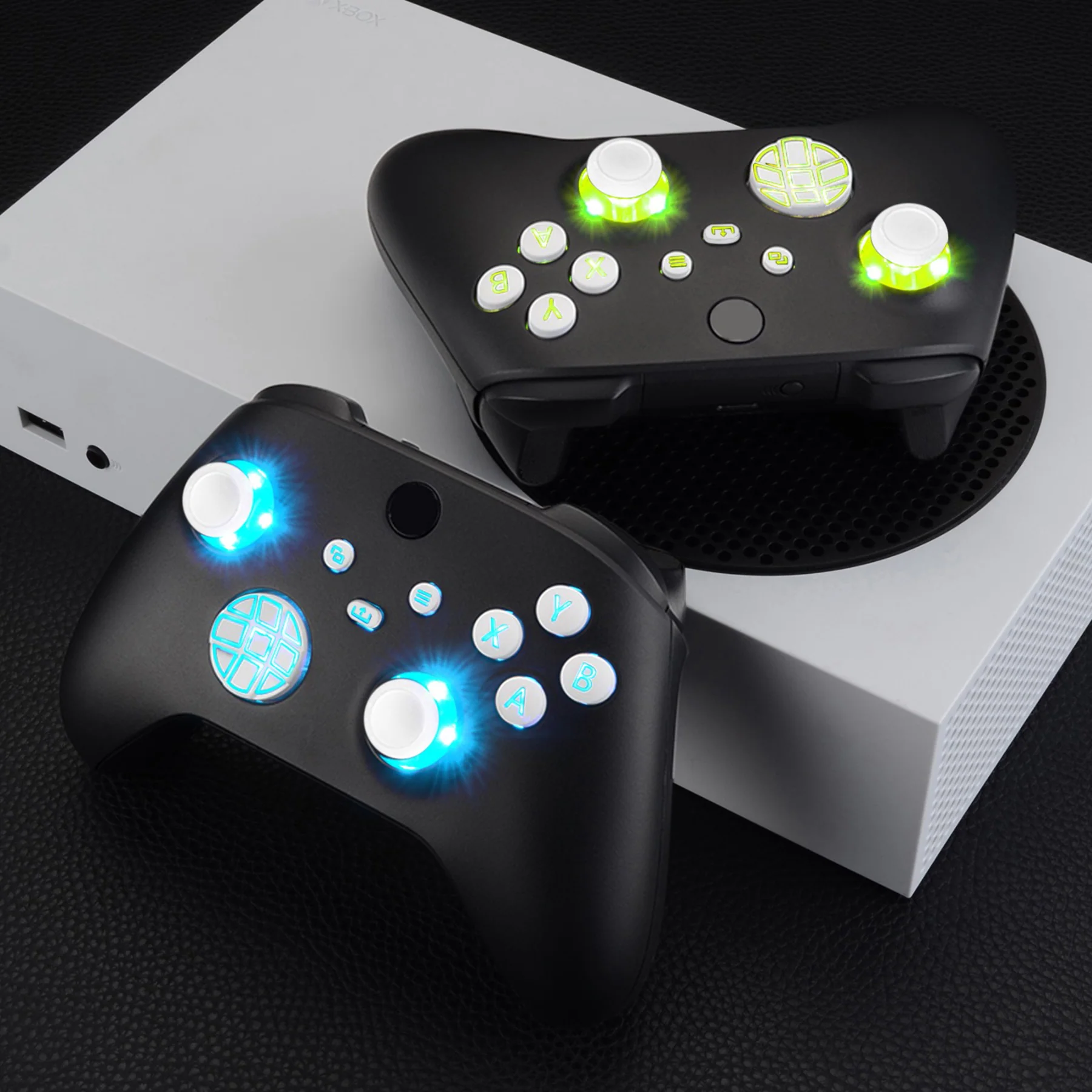 eXtremeRate Multi-Colors Luminated Buttons DTF V2 LED Kit for Xbox Series X & S Controller - White - Image 6