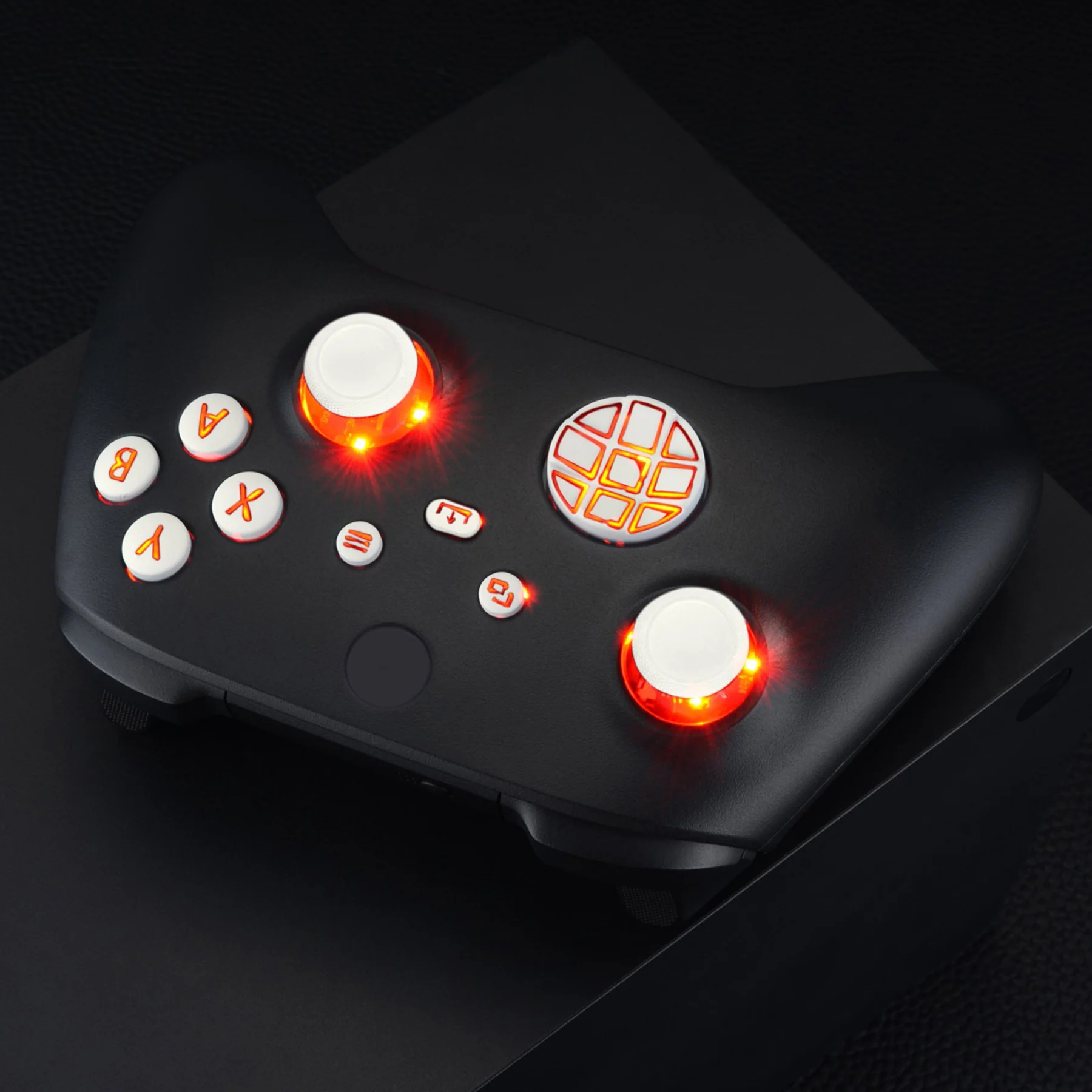 eXtremeRate Multi-Colors Luminated Buttons DTF V2 LED Kit for Xbox Series X & S Controller - White - Image 7