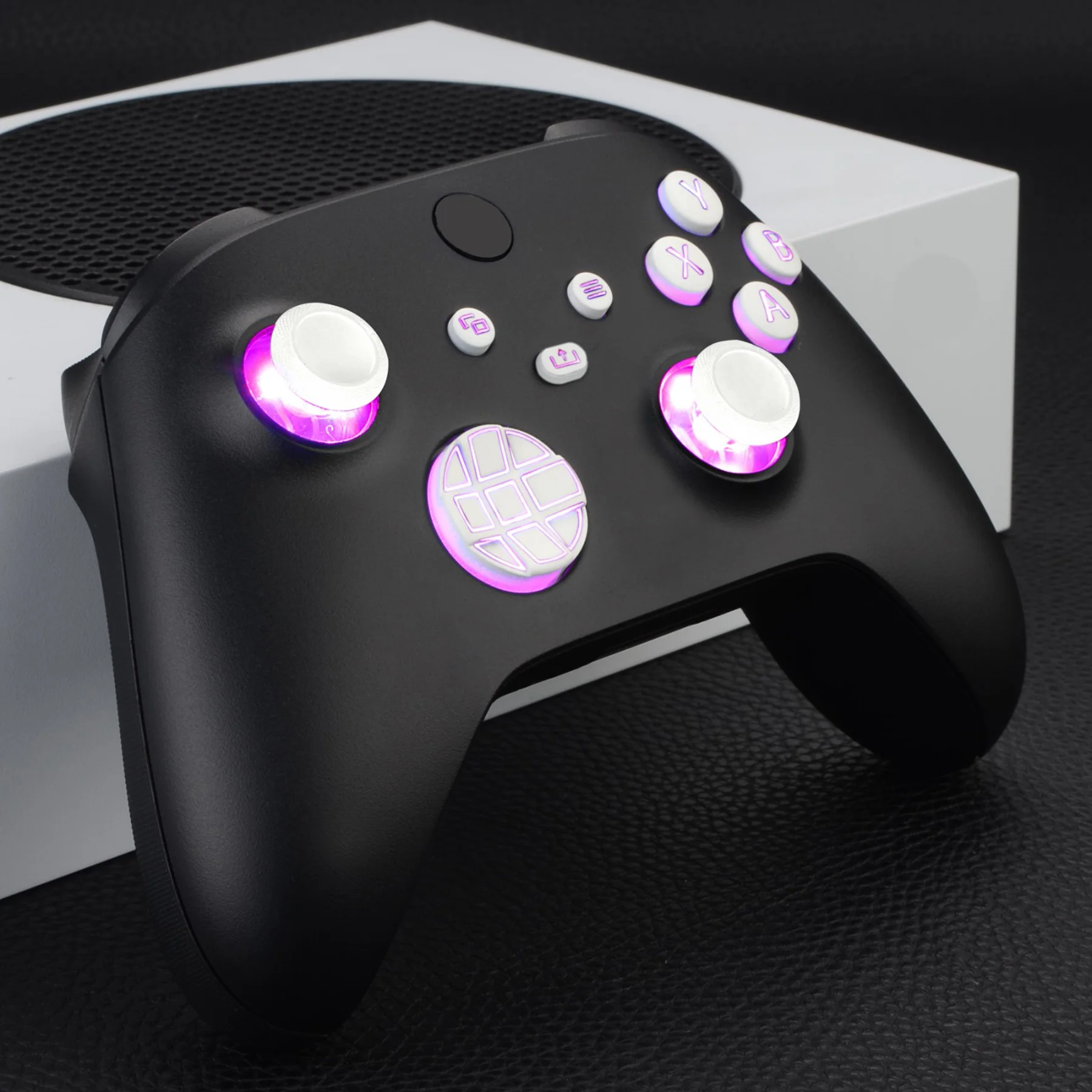 eXtremeRate Multi-Colors Luminated Buttons DTF V2 LED Kit for Xbox Series X & S Controller - White - Image 8