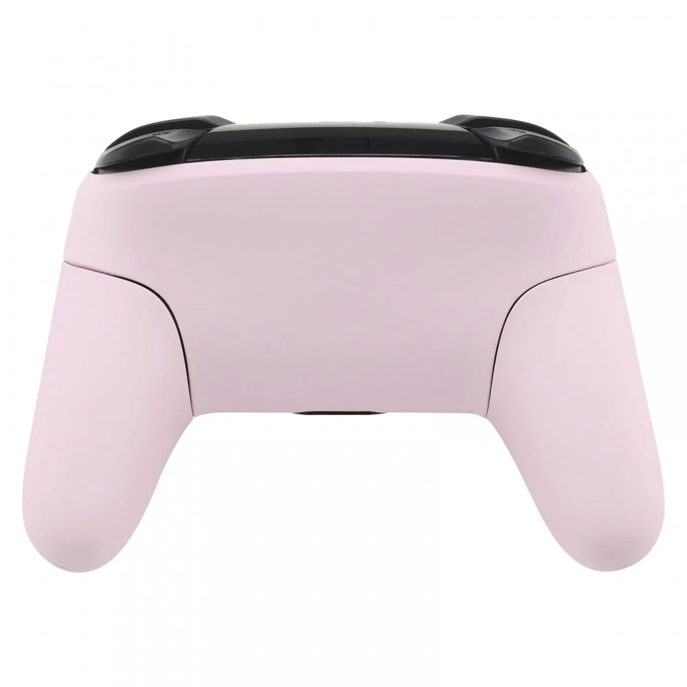 eXtremeRate Octagonal Gated Sticks Design Replacement Full Set Shell Faceplate Backplate Handles for Nintendo Switch Pro - Cherry Blossoms Pink - Image 8