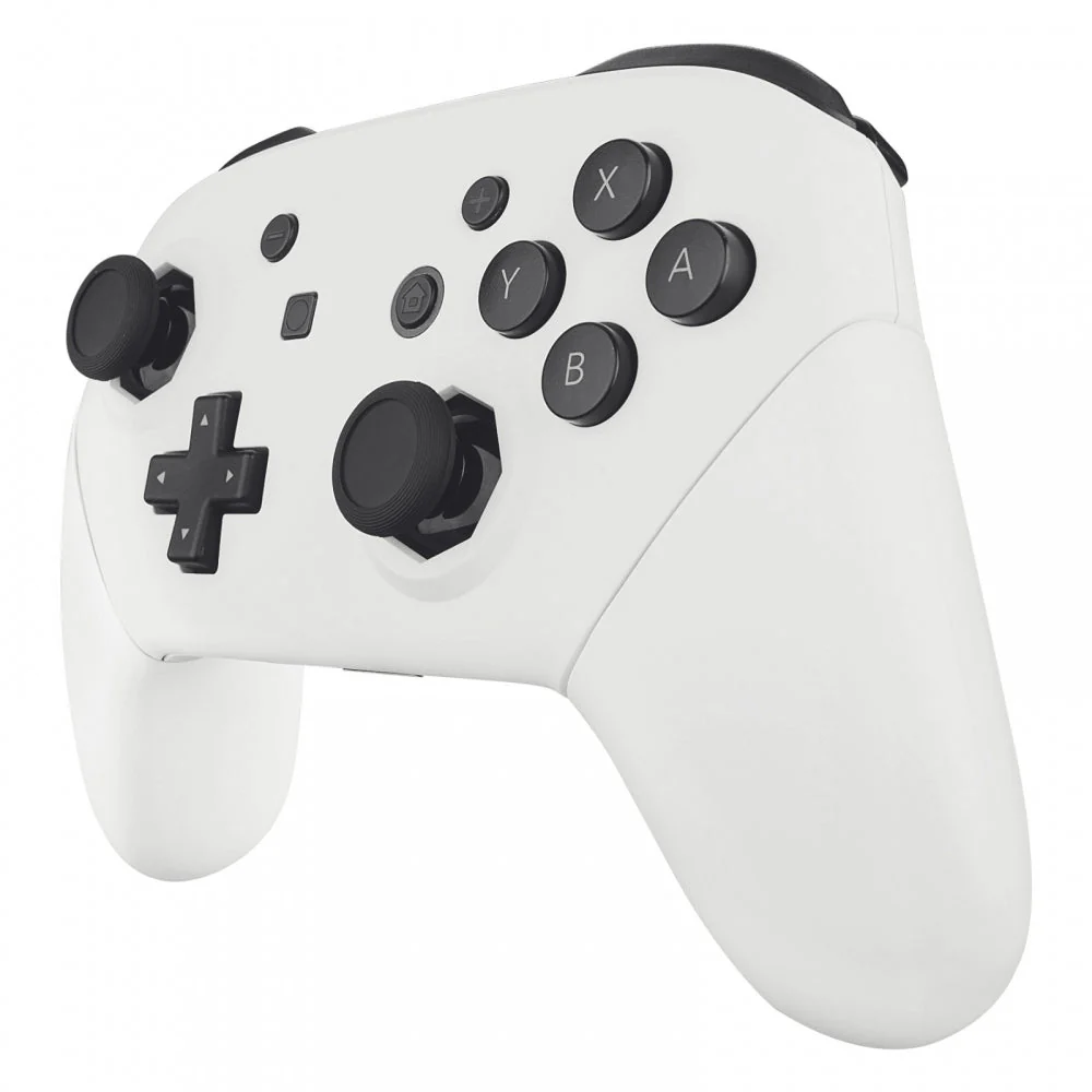 eXtremeRate Octagonal Gated Sticks Design Replacement Full Set Shell Faceplate Backplate Handles for Nintendo Switch Pro - White - Image 5