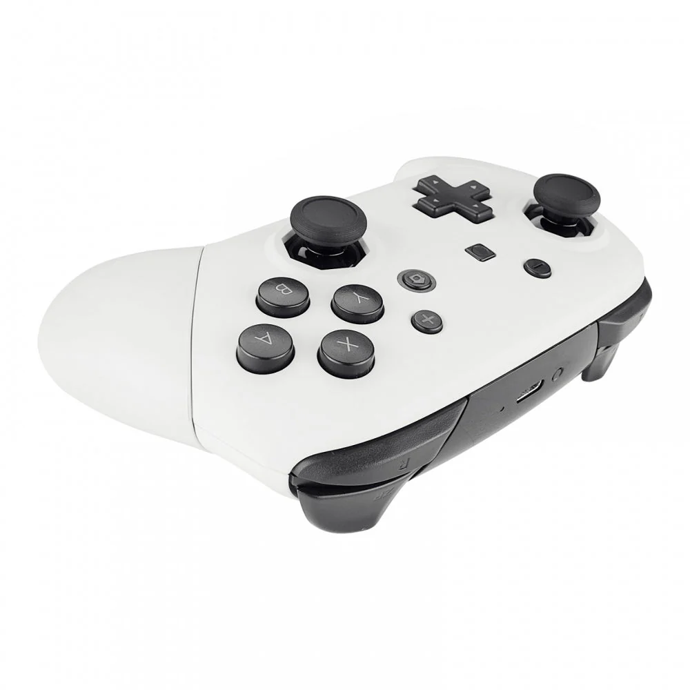 eXtremeRate Octagonal Gated Sticks Design Replacement Full Set Shell Faceplate Backplate Handles for Nintendo Switch Pro - White - Image 7