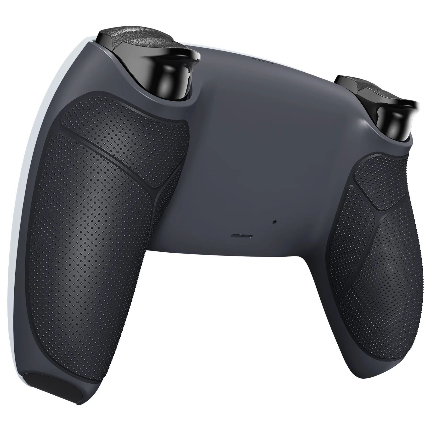 eXtremeRate Performance Grip Replacement Back Housing Bottom Shell for PS5 Controller BDM-010/020/030/040/050/060 - Rubberized Classic Gray & Dark Gray - Image 4