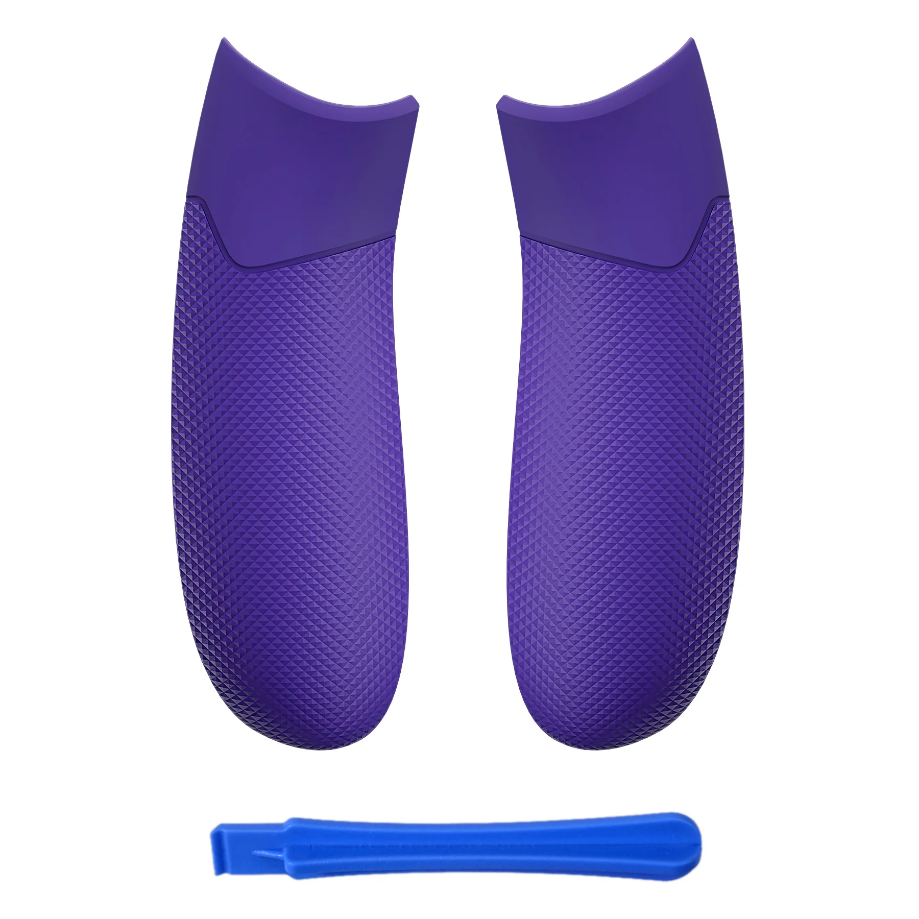 eXtremeRate Performance Non-Slip Texture Rubberized Grips Replacement Back Panels for Xbox Series X & S Controller - Purple - Image 2