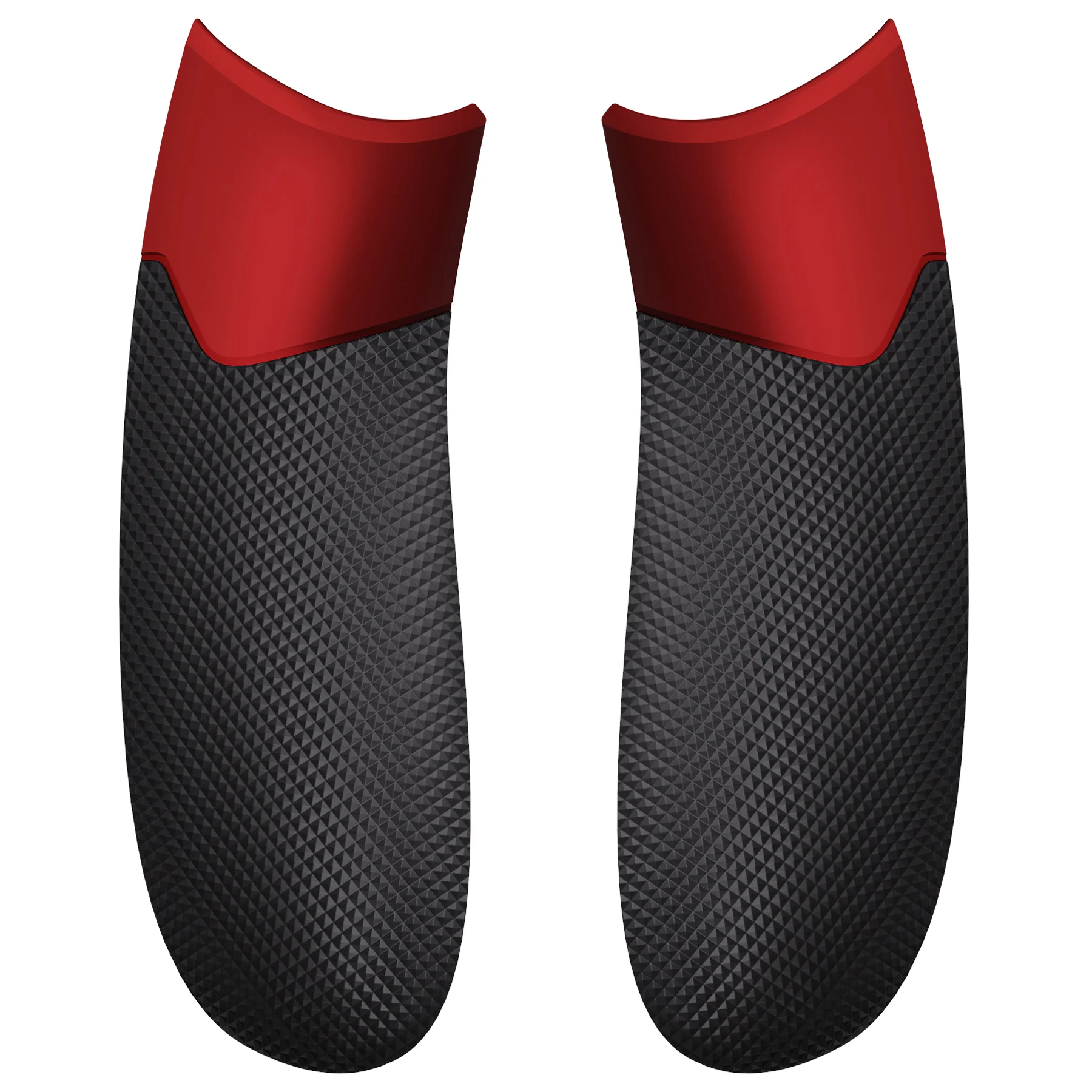eXtremeRate Performance Non-Slip Texture Rubberized Grips Replacement Back Panels for Xbox Series X & S Controller - Scarlet Red & Black - Image 7