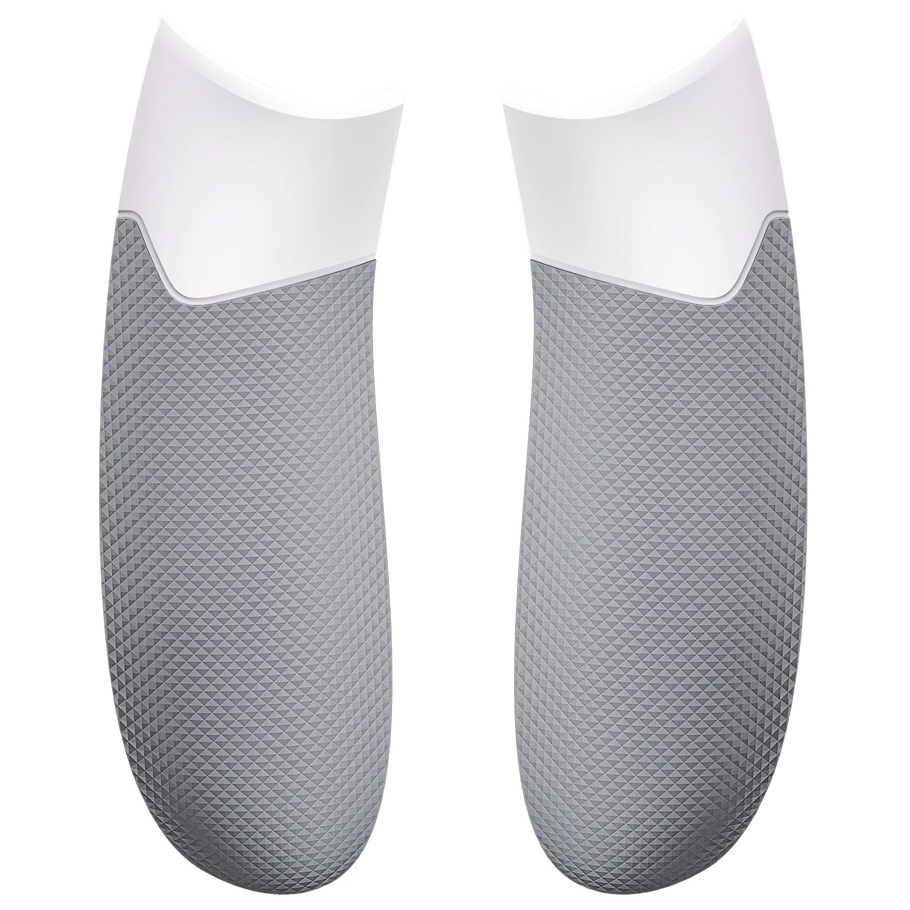 eXtremeRate Performance Non-Slip Texture Rubberized Grips Replacement Back Panels for Xbox Series X & S Controller - White & Gray - Image 7