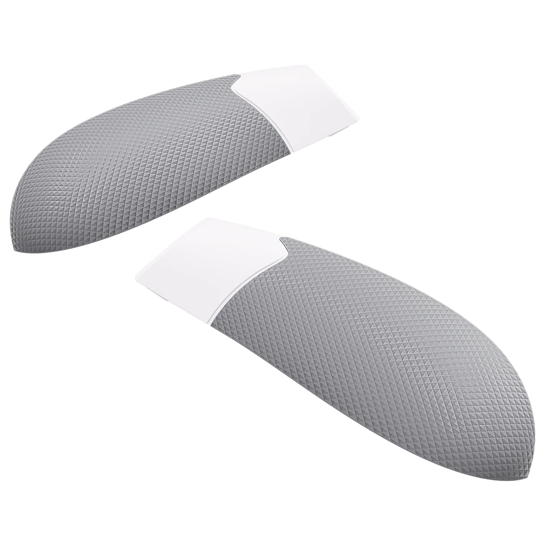 eXtremeRate Performance Non-Slip Texture Rubberized Grips Replacement Back Panels for Xbox Series X & S Controller - White & Gray - Image 9